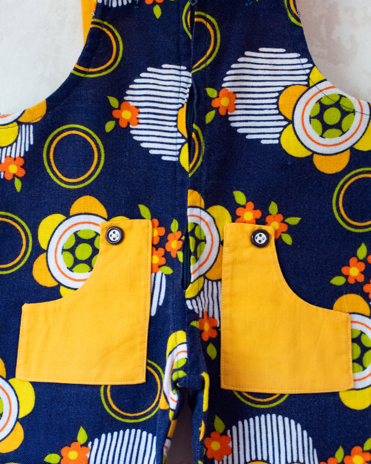 Floral Seventies jumpsuit | 12-18 months