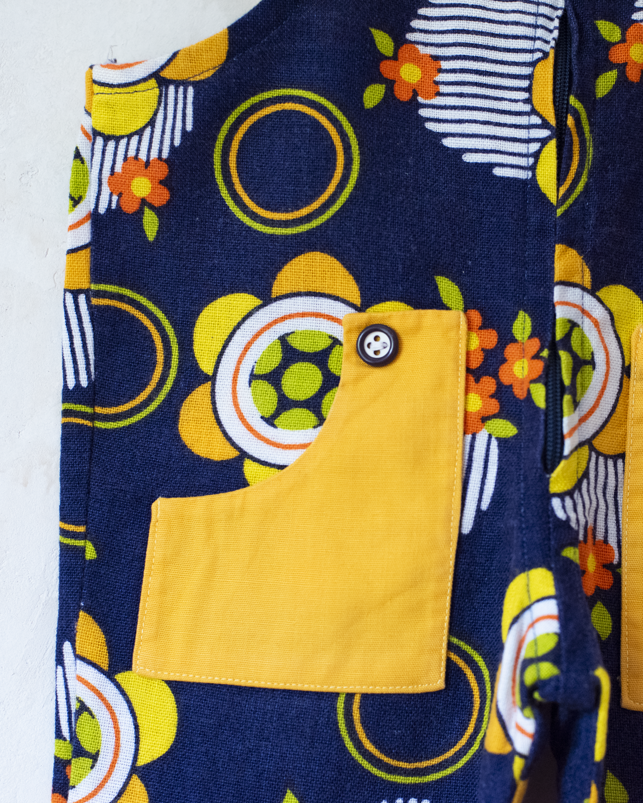 אוברול פרחוני מהסבנטיז | 12-18 חודשים