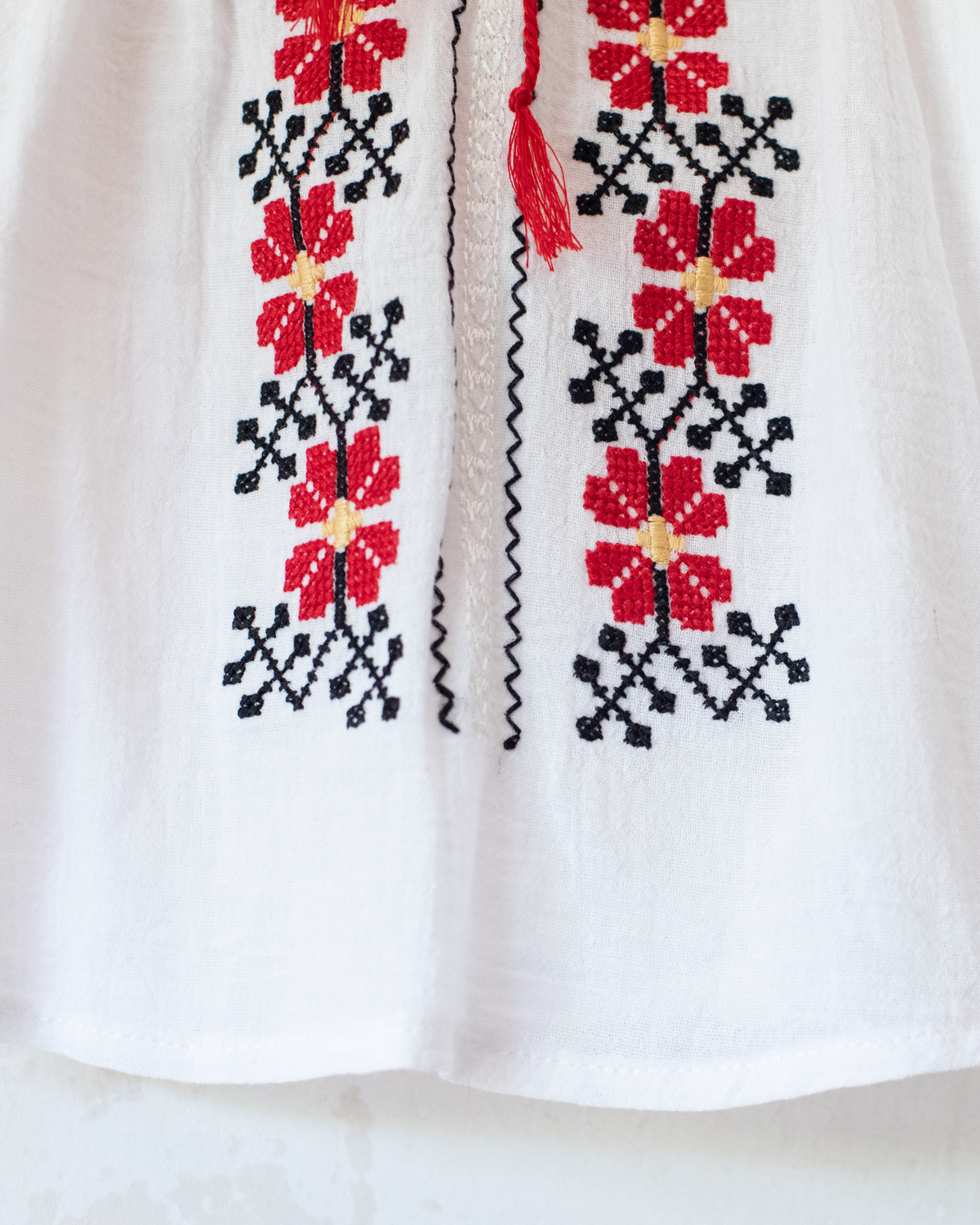 Embroidered Ethnic White Shirt | 18-24 Months