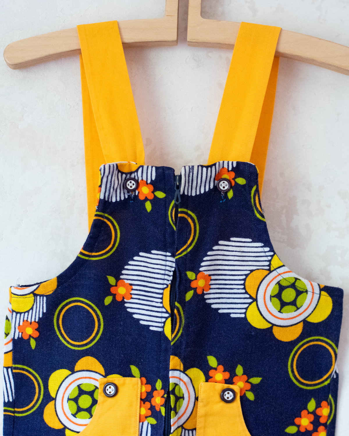 Floral Seventies jumpsuit | 12-18 months