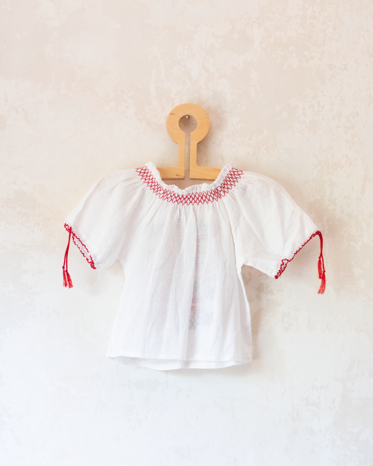 Embroidered Ethnic White Shirt | 18-24 Months