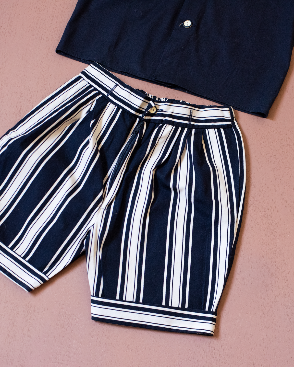 Blue sailor set with stripes | 2-3 years