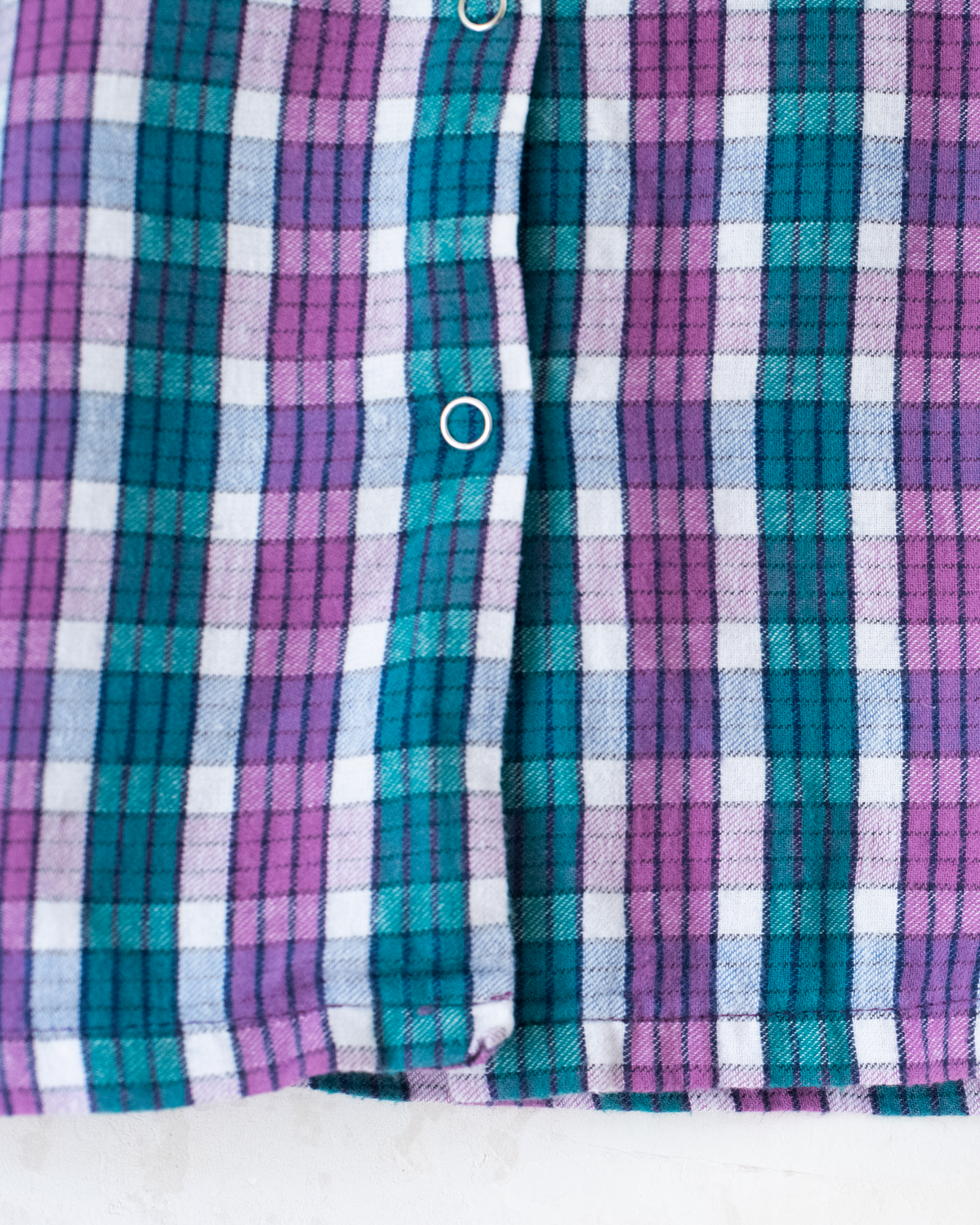 Green and purple plaid shirt | 18-24 months