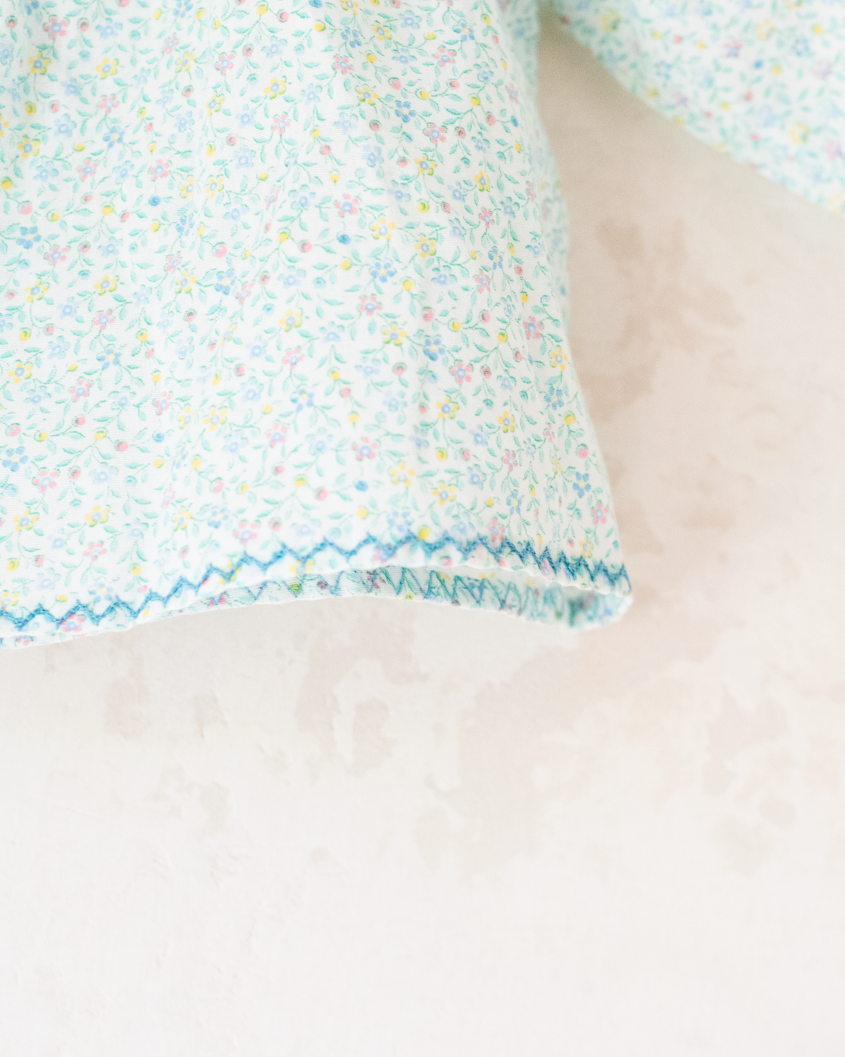 Floral shirt with ruffle collar | 0-3 months