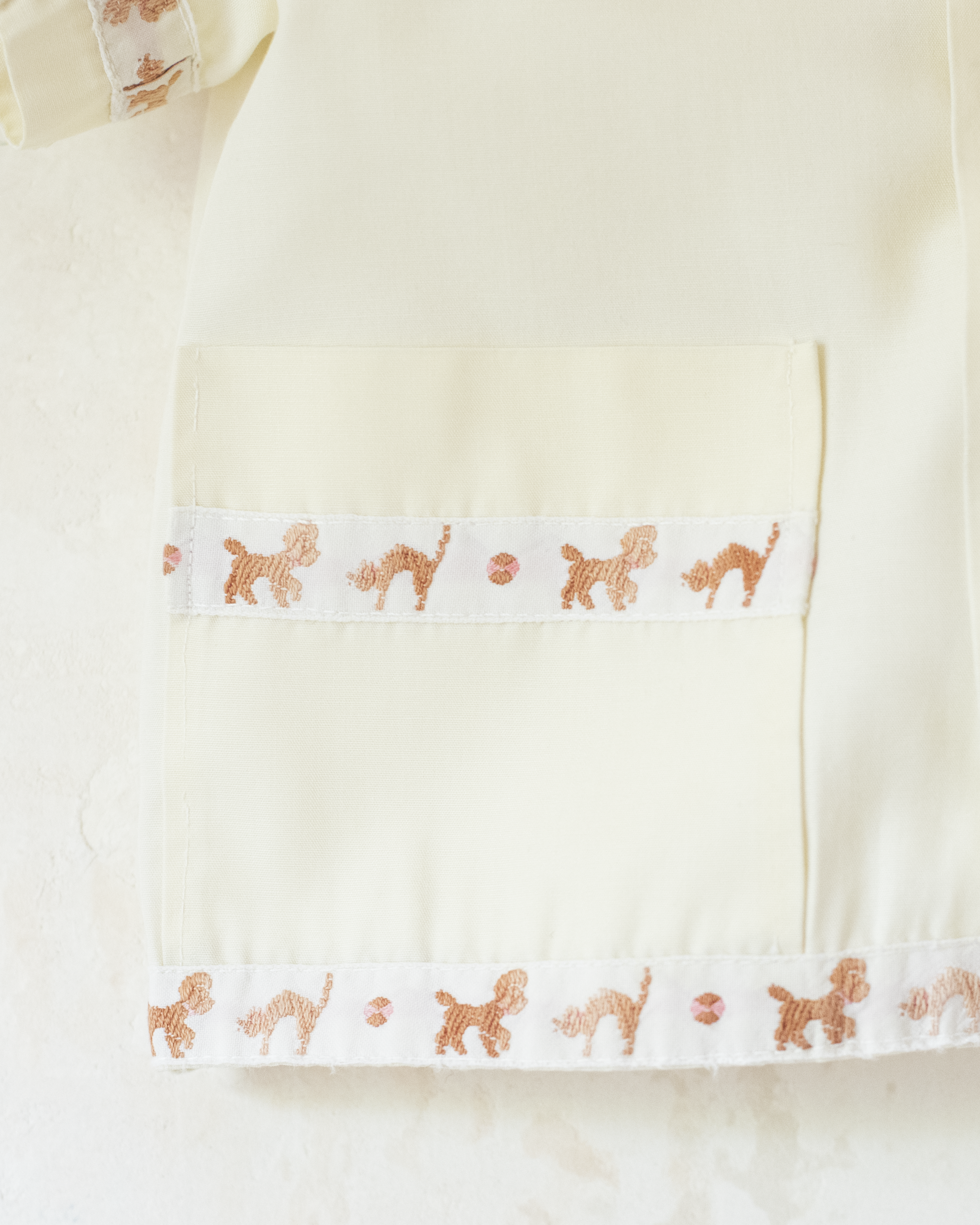 חולצה צהובה מכופתרת עם כלבים וחתולים | 12-18 חודשים