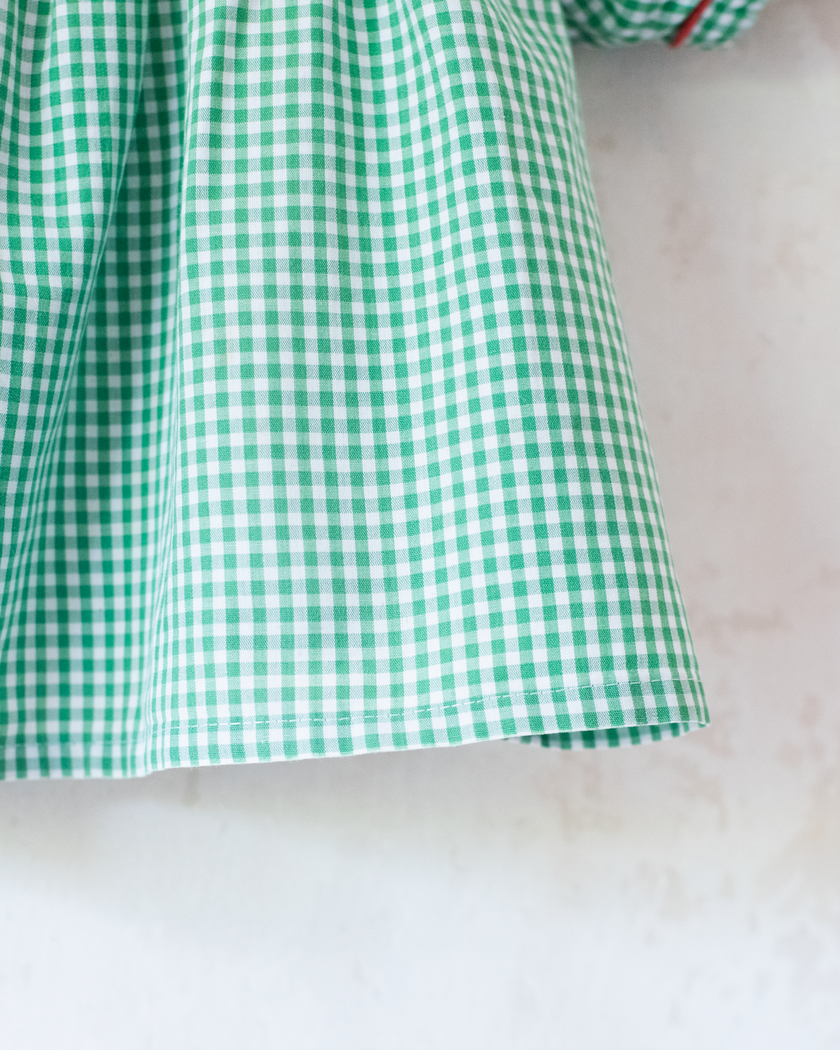 Wide plaid shirt with King Bebar embroidery | 4-5 years