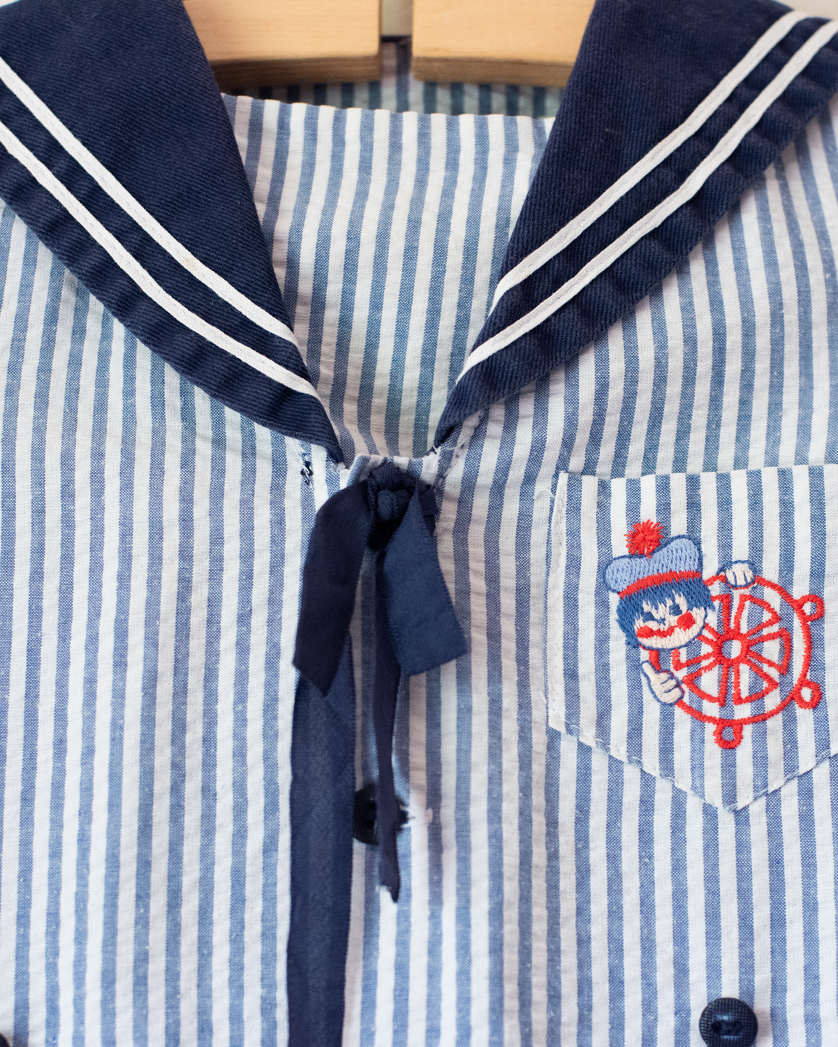 Summer sailor set with a small flaw | 4-5 years