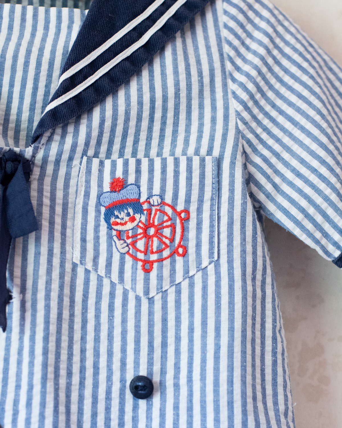 Summer sailor set with a small flaw | 4-5 years