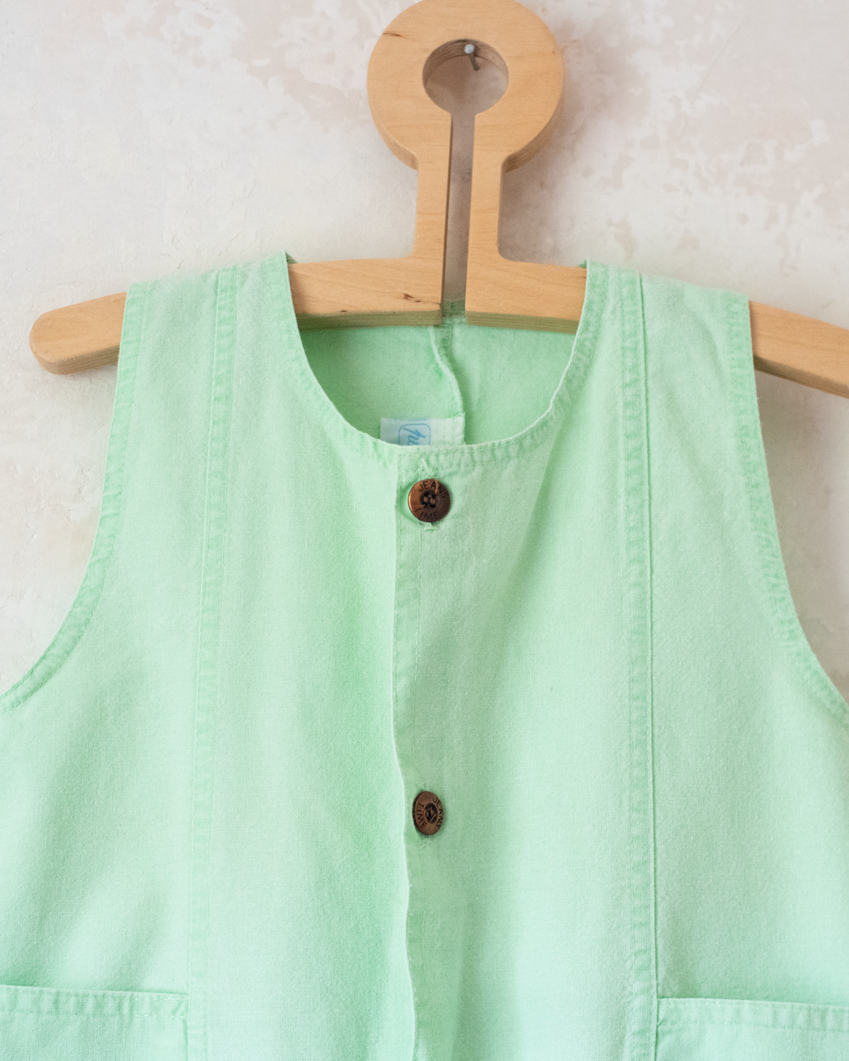Light green romper with bear embroidery | 2-3 years