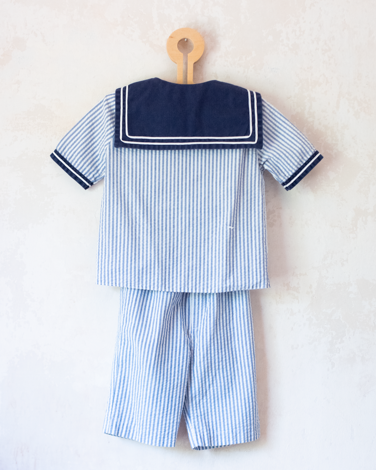 Summer sailor set with a small flaw | 4-5 years