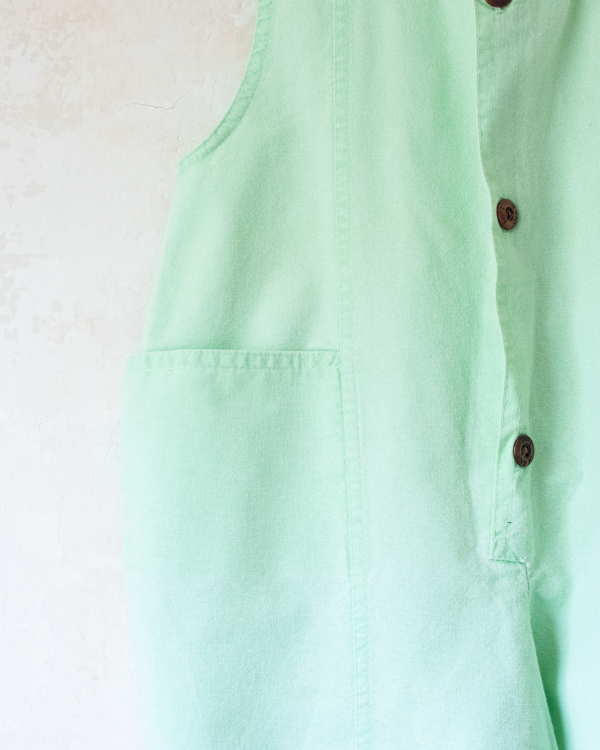 Light green romper with bear embroidery | 2-3 years