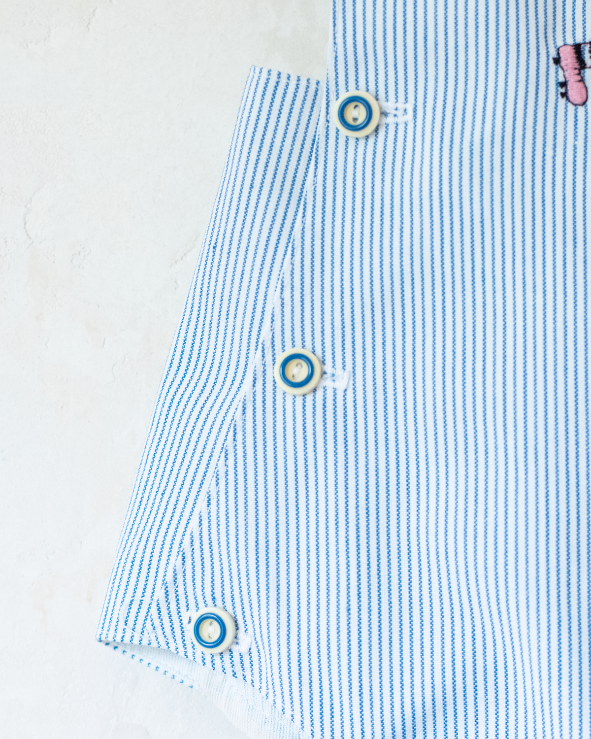 Spanish Striped Romper with Child Playing Ball | 12-18 Months