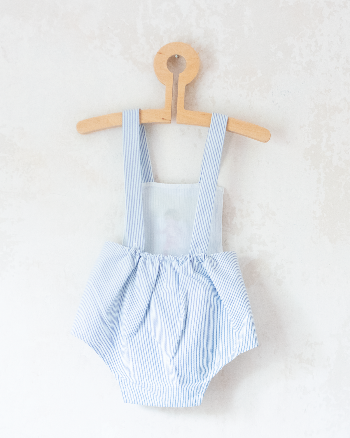 Spanish Striped Romper with Child Playing Ball | 12-18 Months
