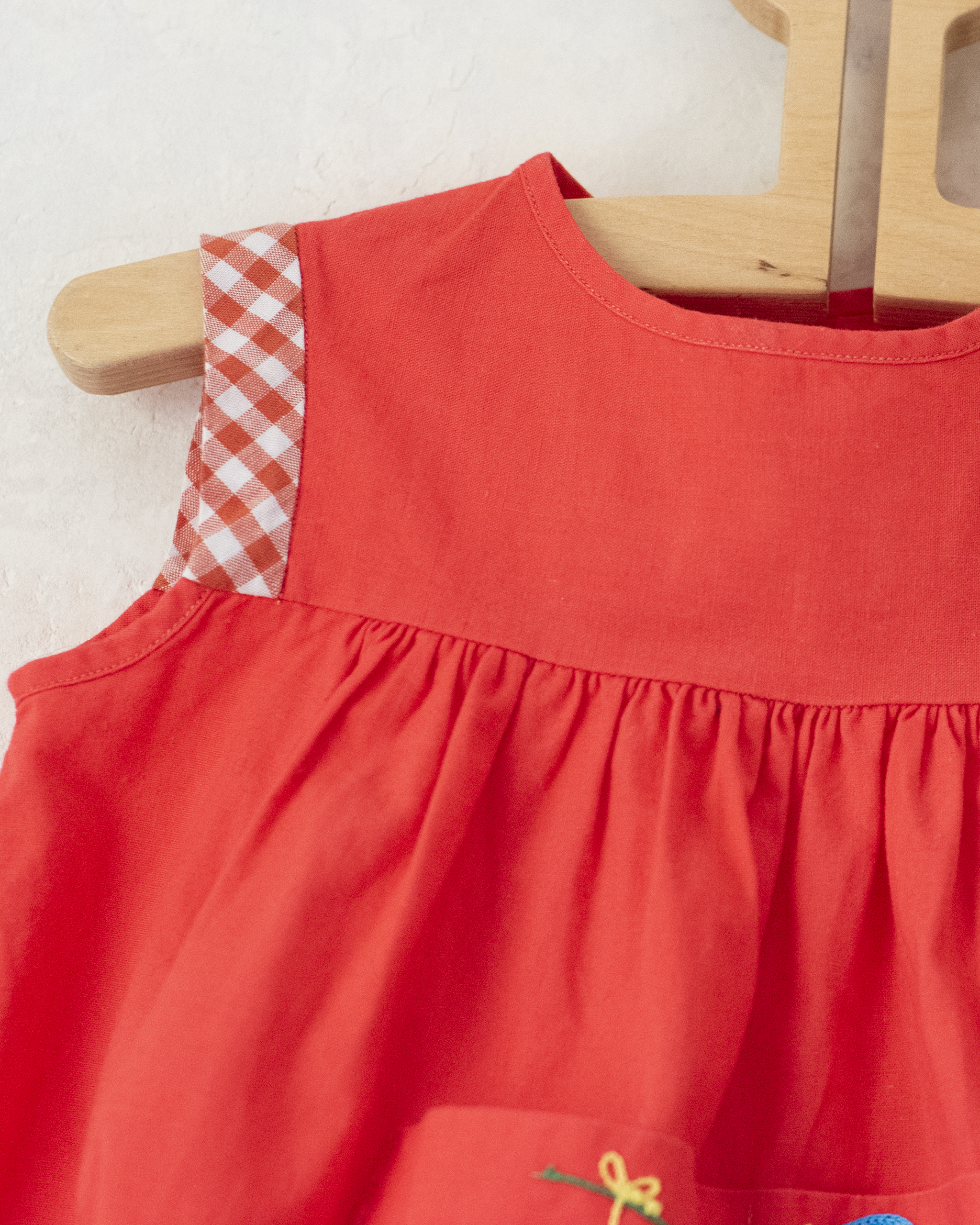 טוניקה צרפתית משנות ה50 עם ילדה וחכת דיג | 18-24 חודשים