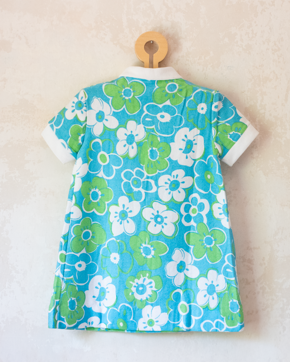 Velvet floral dress | French deadstock from the seventies | 3-4 years