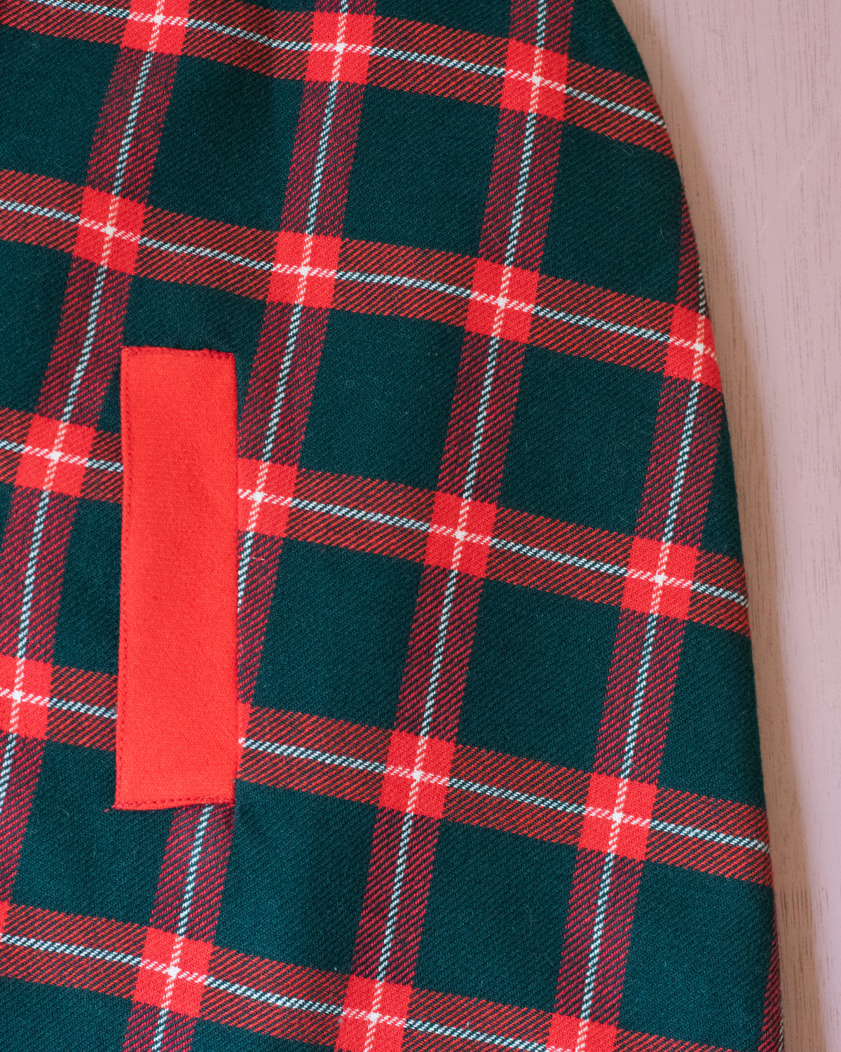 French Plaid Cape | Dead Stock from the Seventies | 8-10 Years