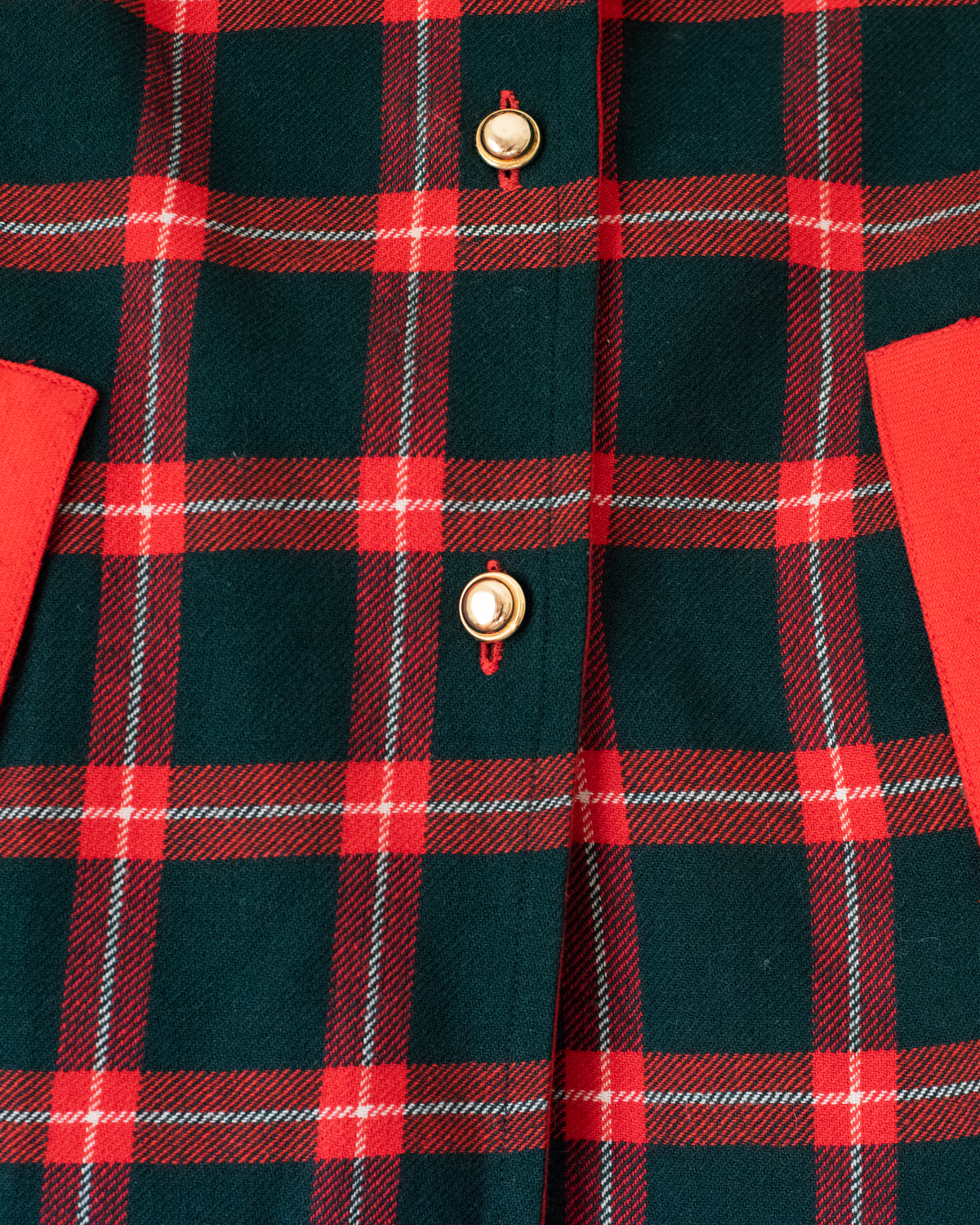 French Plaid Cape | Dead Stock from the Seventies | 8-10 Years