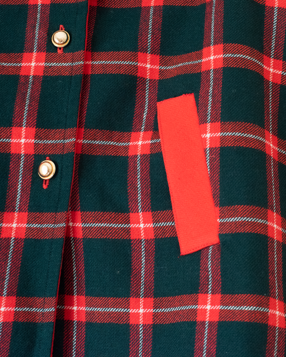 French Plaid Cape | Dead Stock from the Seventies | 8-10 Years