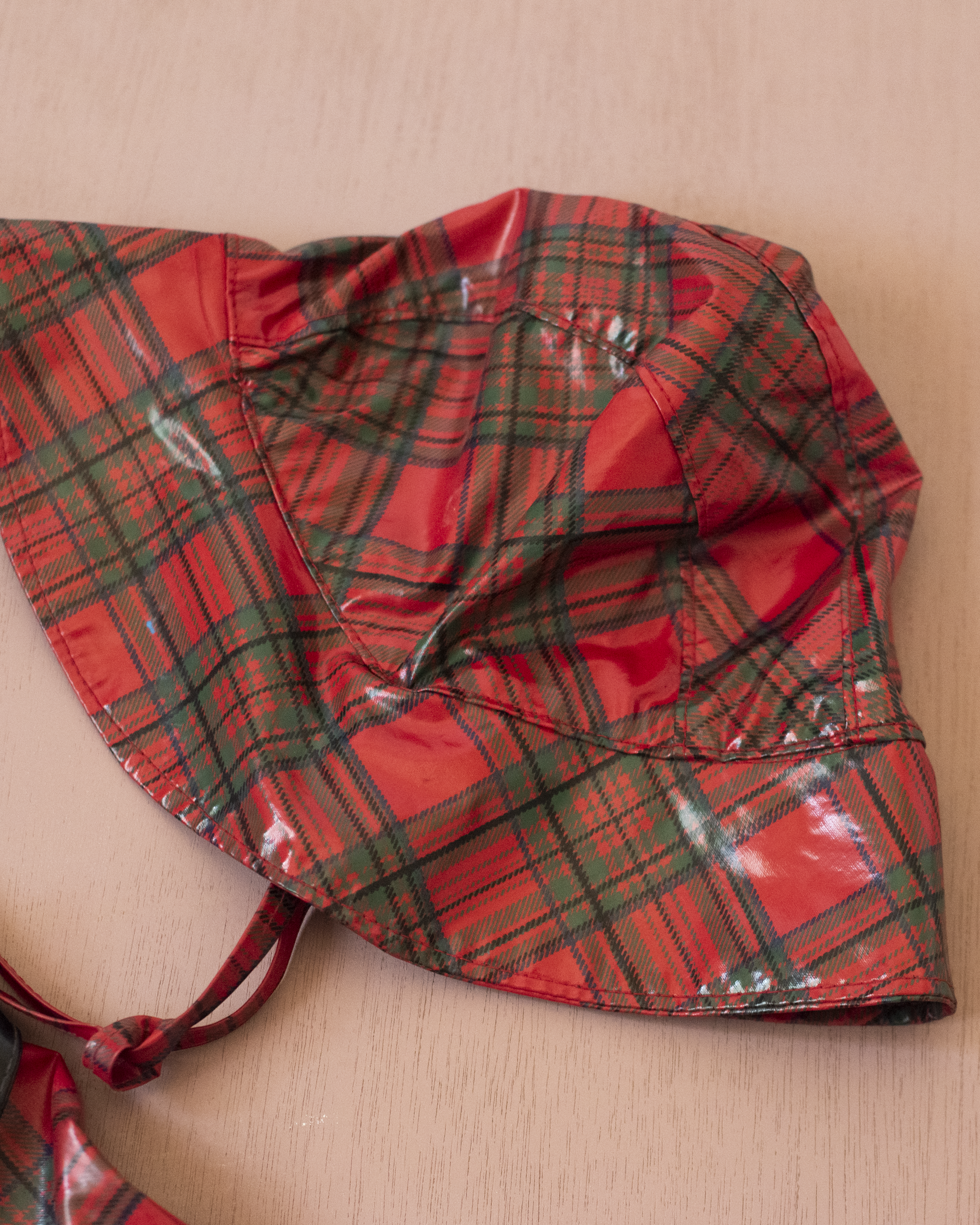 מעיל גשם צרפתי משובץ | 7-8 שנים