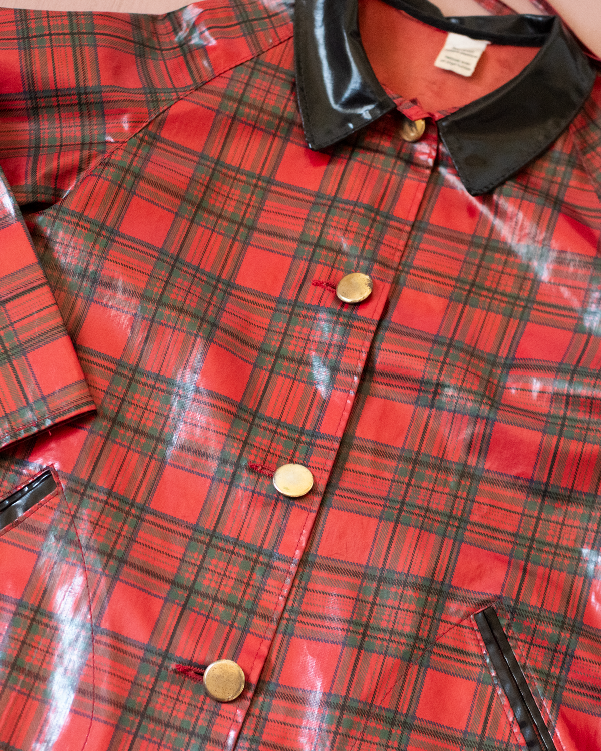 French Plaid Raincoat | 7-8 years