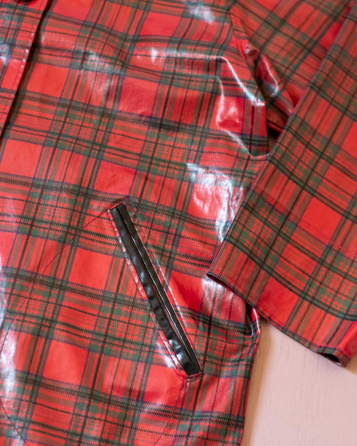 French Plaid Raincoat | 7-8 years