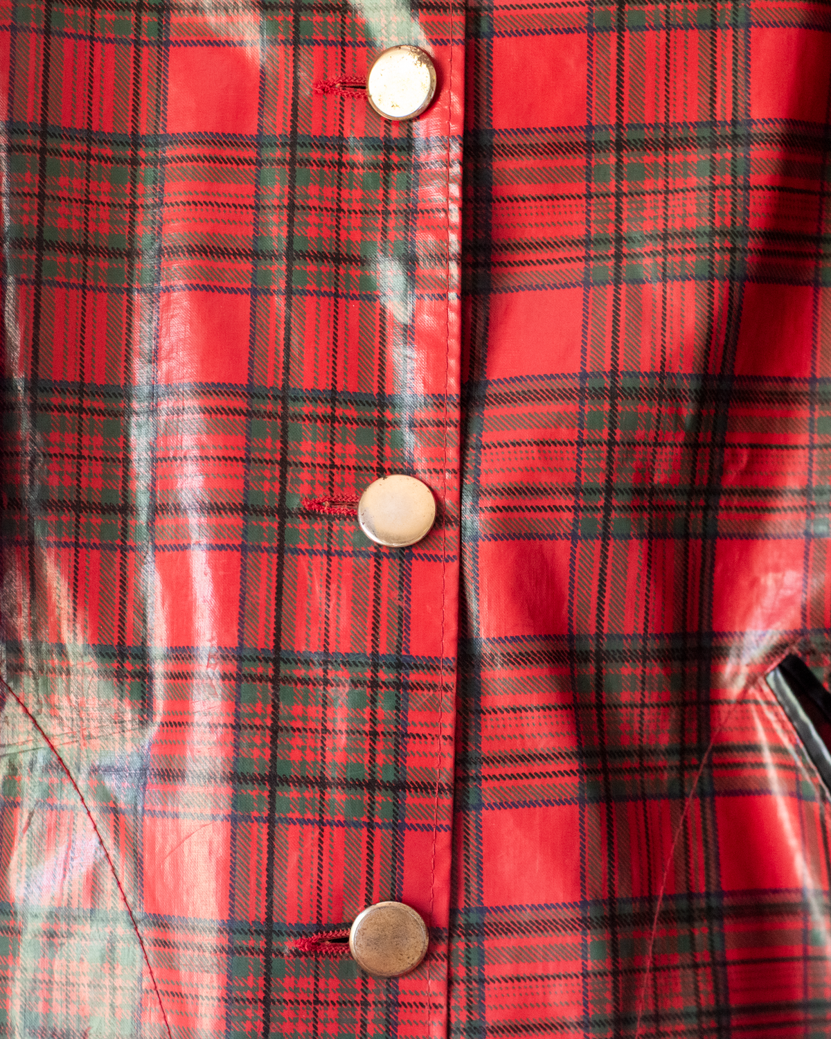 French Plaid Raincoat | 7-8 years