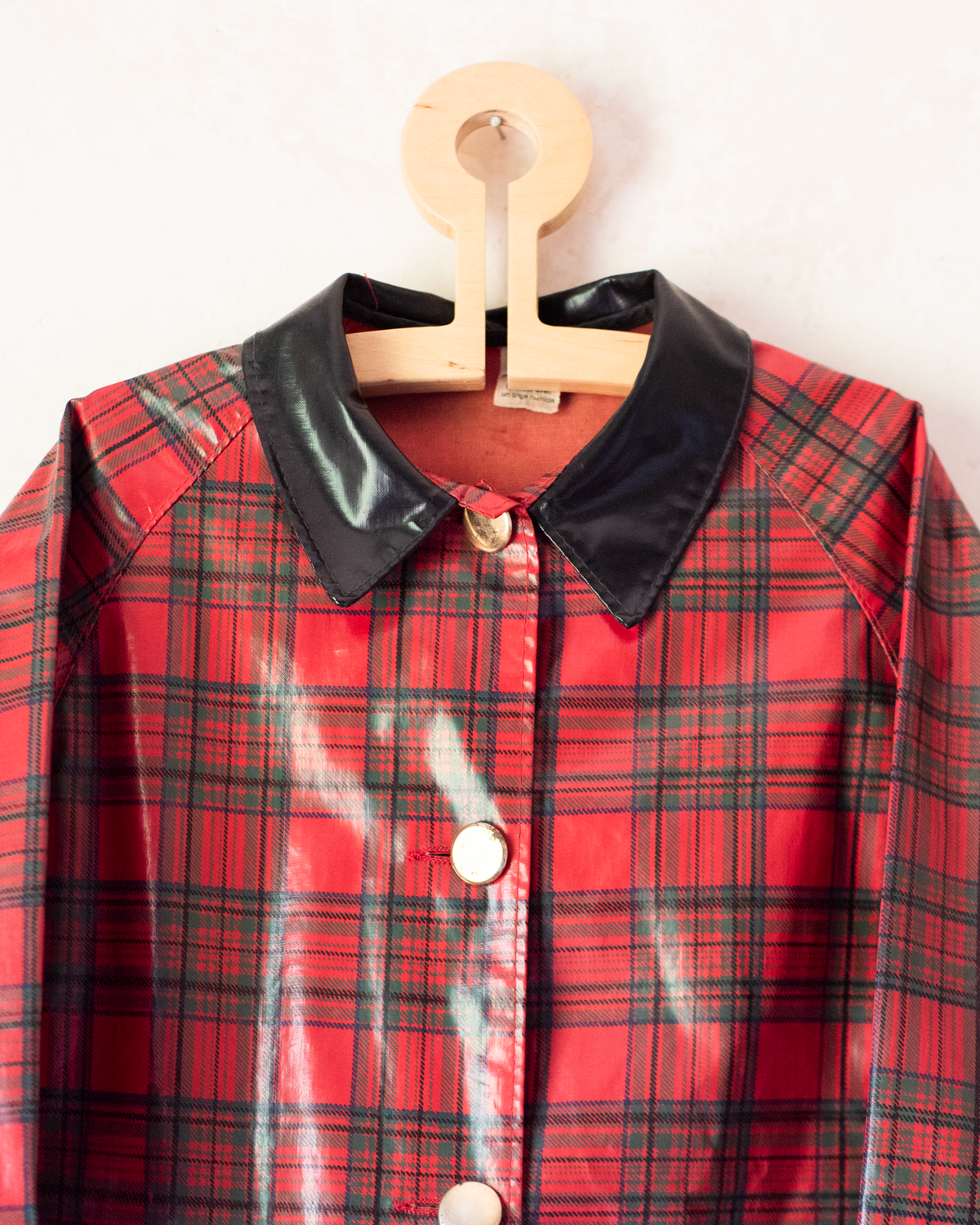French Plaid Raincoat | 7-8 years