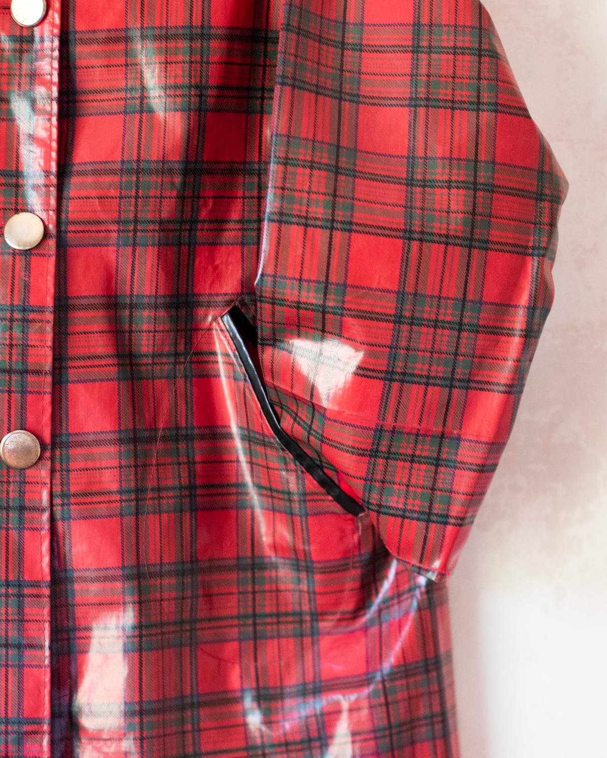 French Plaid Raincoat | 7-8 years