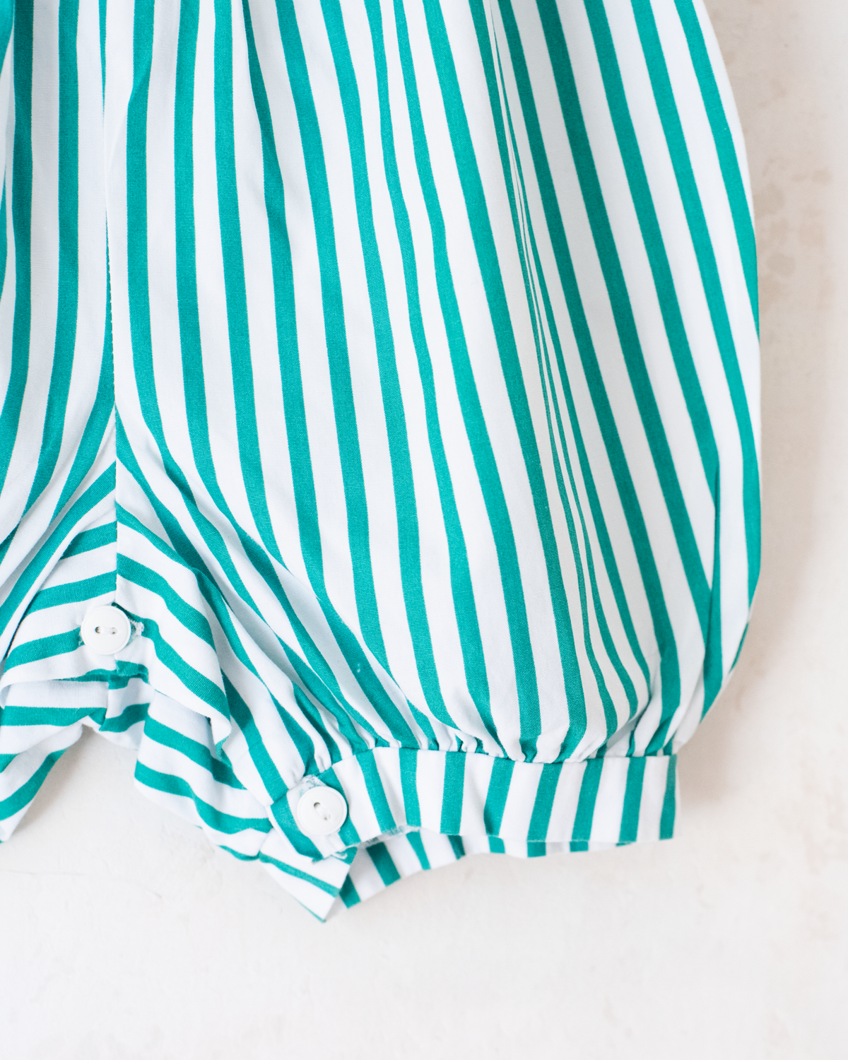 Striped and embroidered berry jumpsuit | 3-6 months