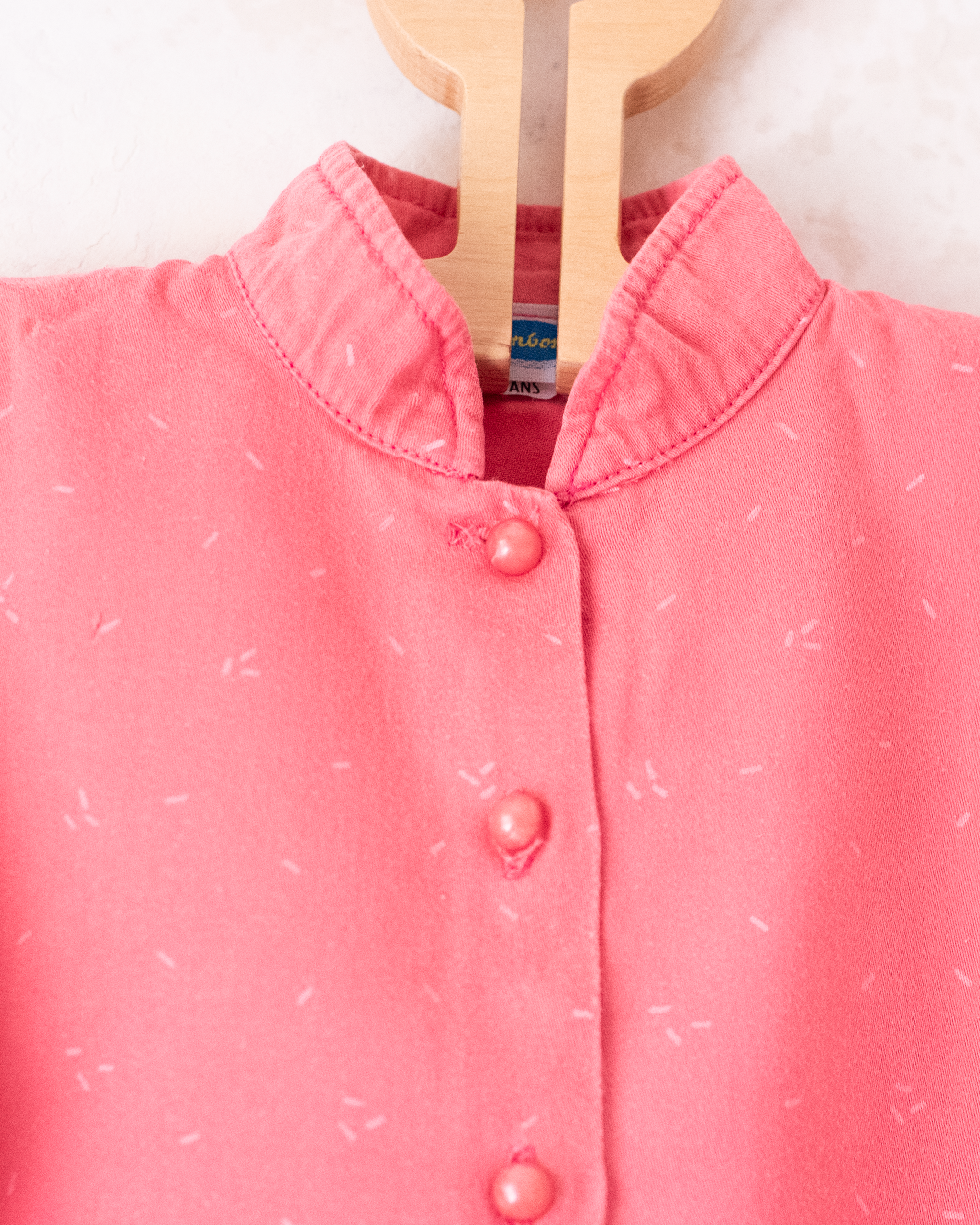 חולצה ורודה ארוכה עם שרוולים רחבים | 18-24 חודשים