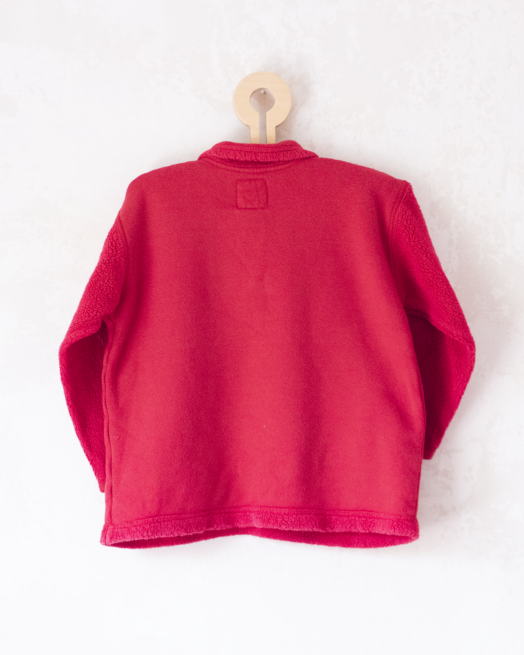 סווטשירט פליז אדום עם רקמות של המלך בבר | 4-5 שנים