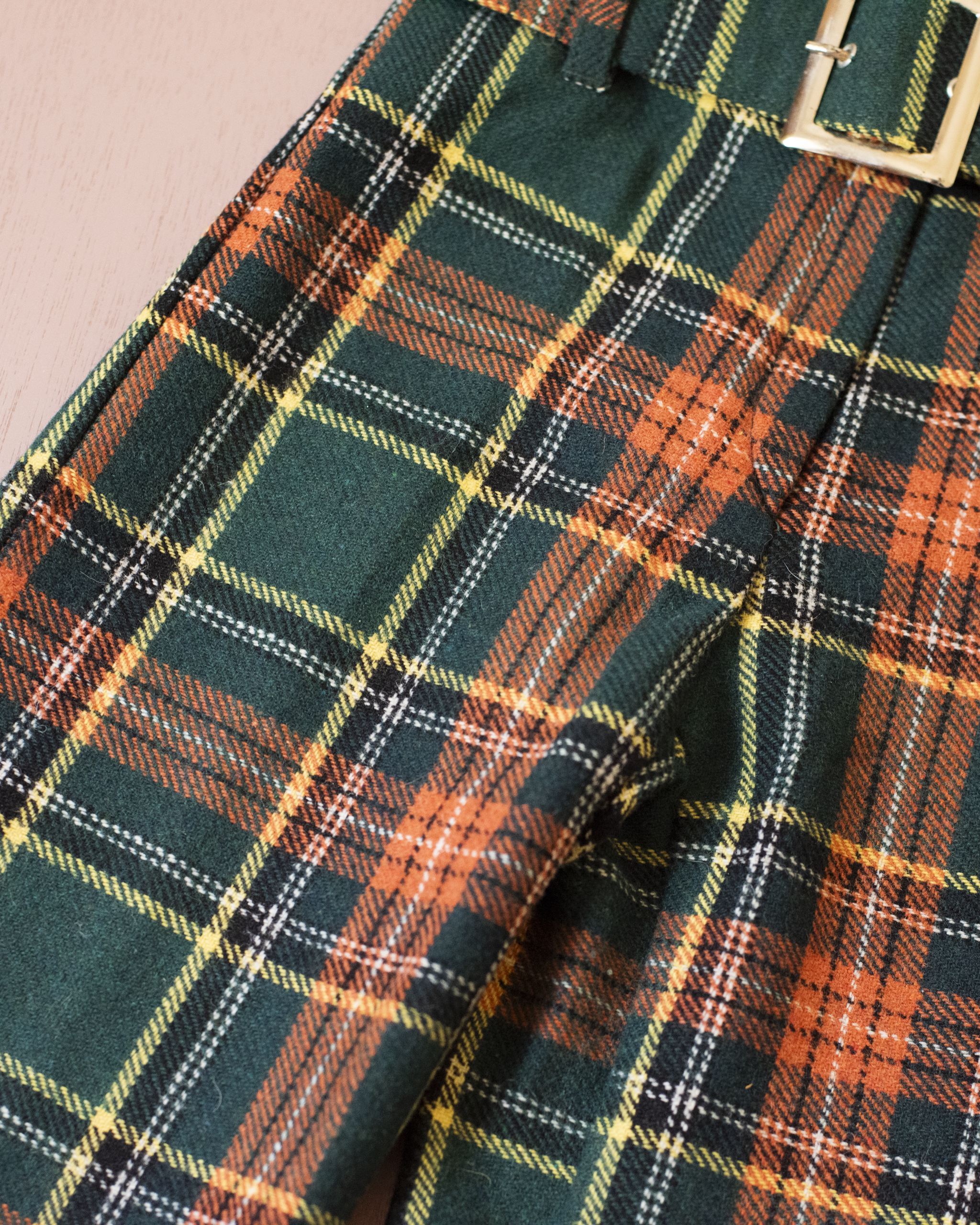 מכנסי צמר משובצים מהסבנטיז | 4-5 שנים