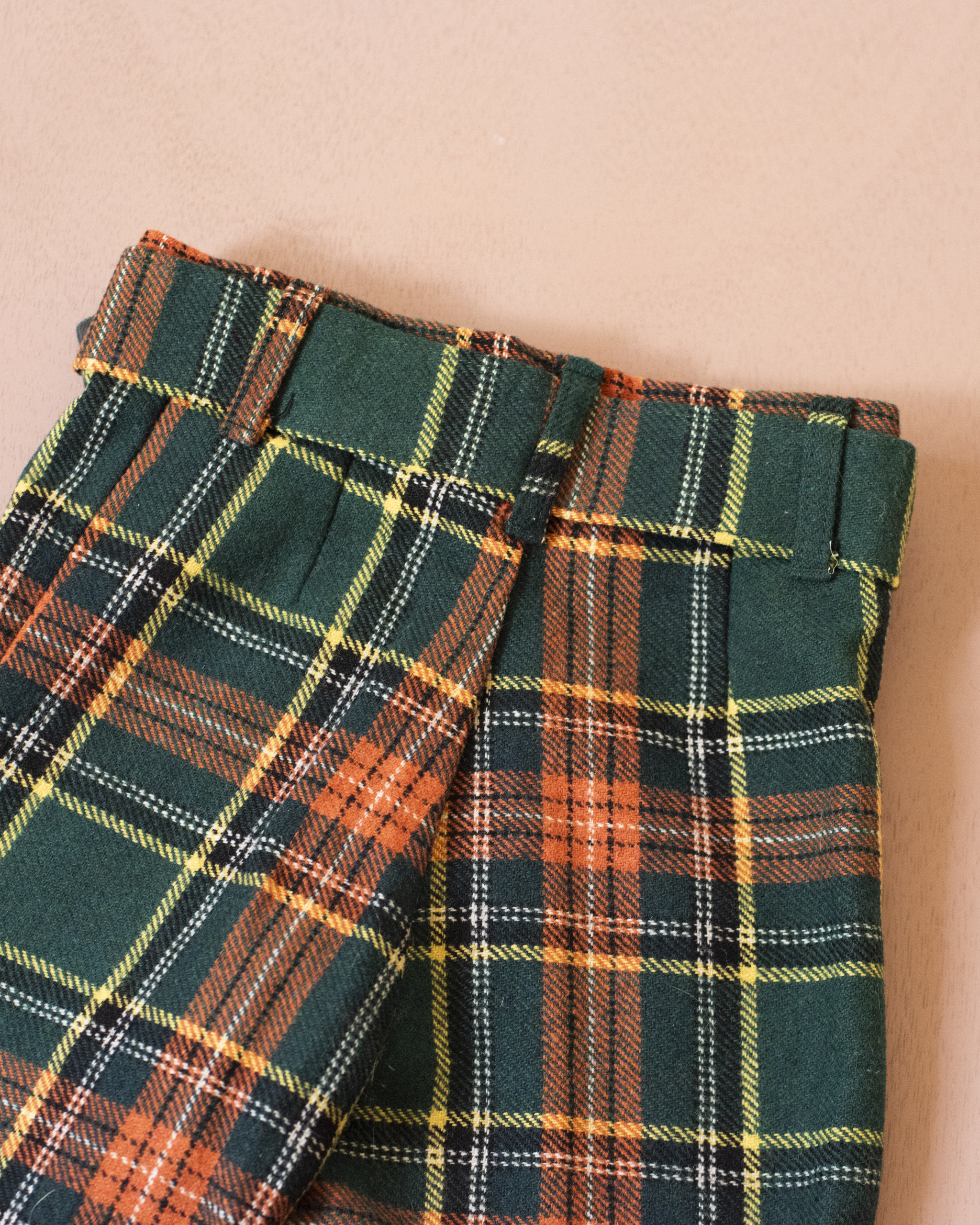 מכנסי צמר משובצים מהסבנטיז | 4-5 שנים