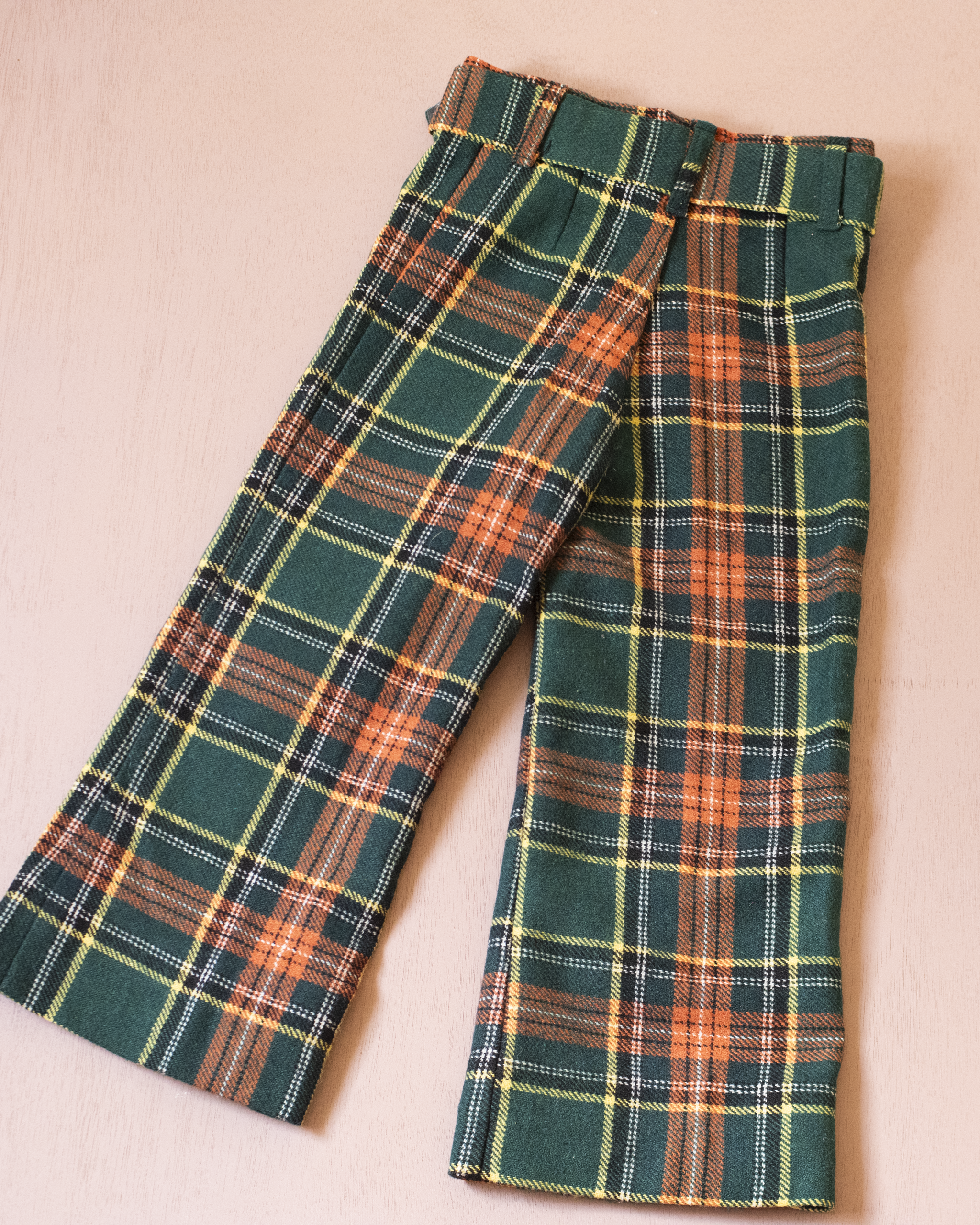 מכנסי צמר משובצים מהסבנטיז | 4-5 שנים