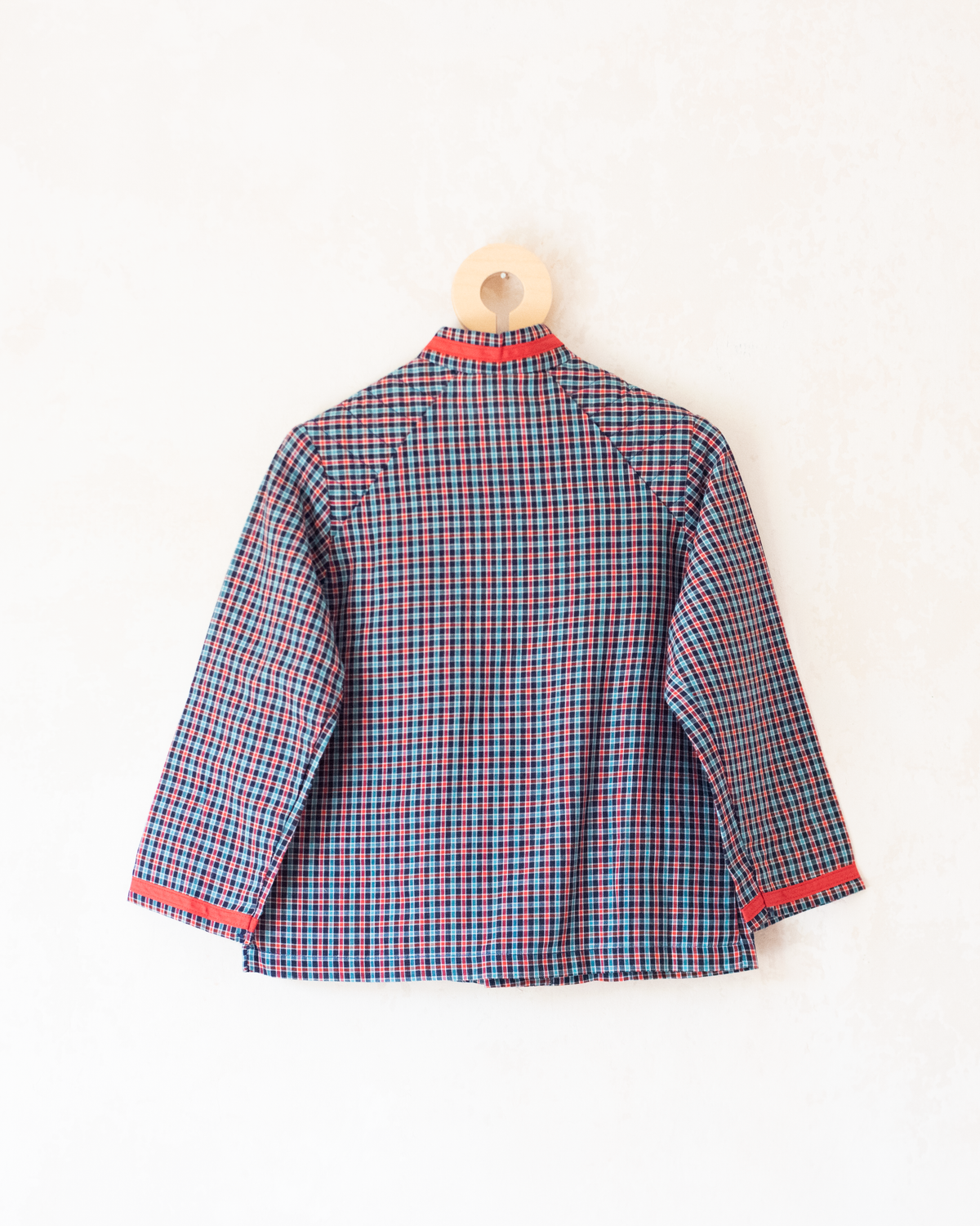 Long plaid shirt with pockets | French deadstock | 3-4 years
