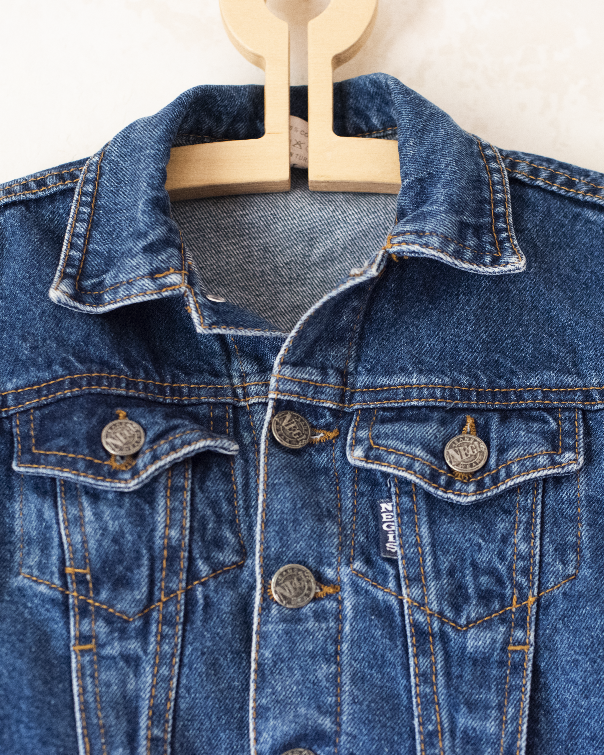 חליפת ג׳ינס עם דובי וקיפוד רקומים | 2-3 שנים