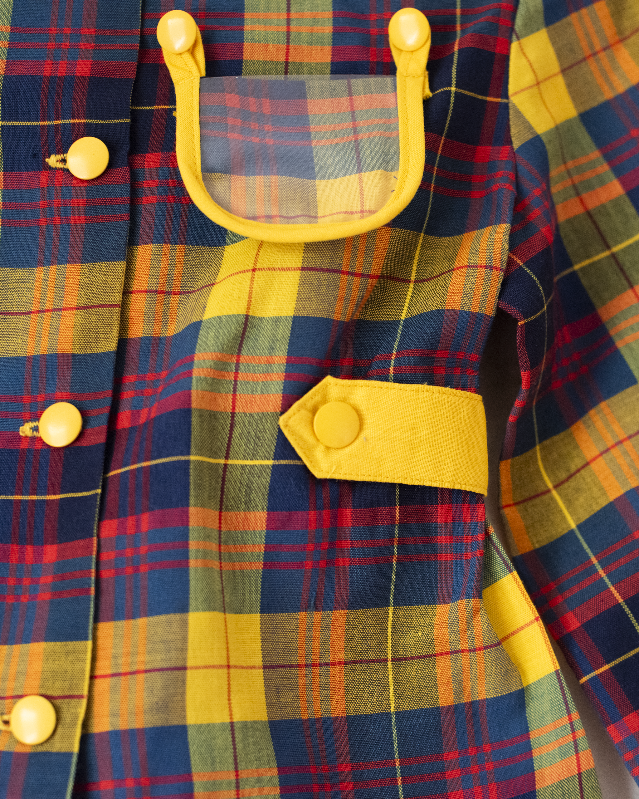 טוניקה משובצת צבעונית | דד סטוק צרפתי מהסבנטיז | 18-24 חודשים