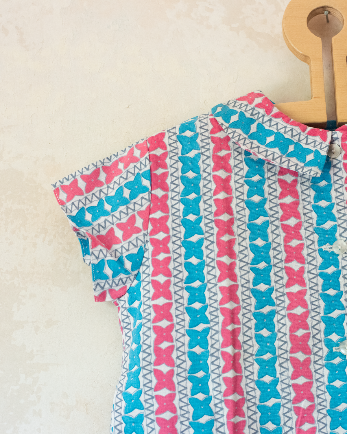 French floral dress | Deadstock from the seventies | 3-4 years