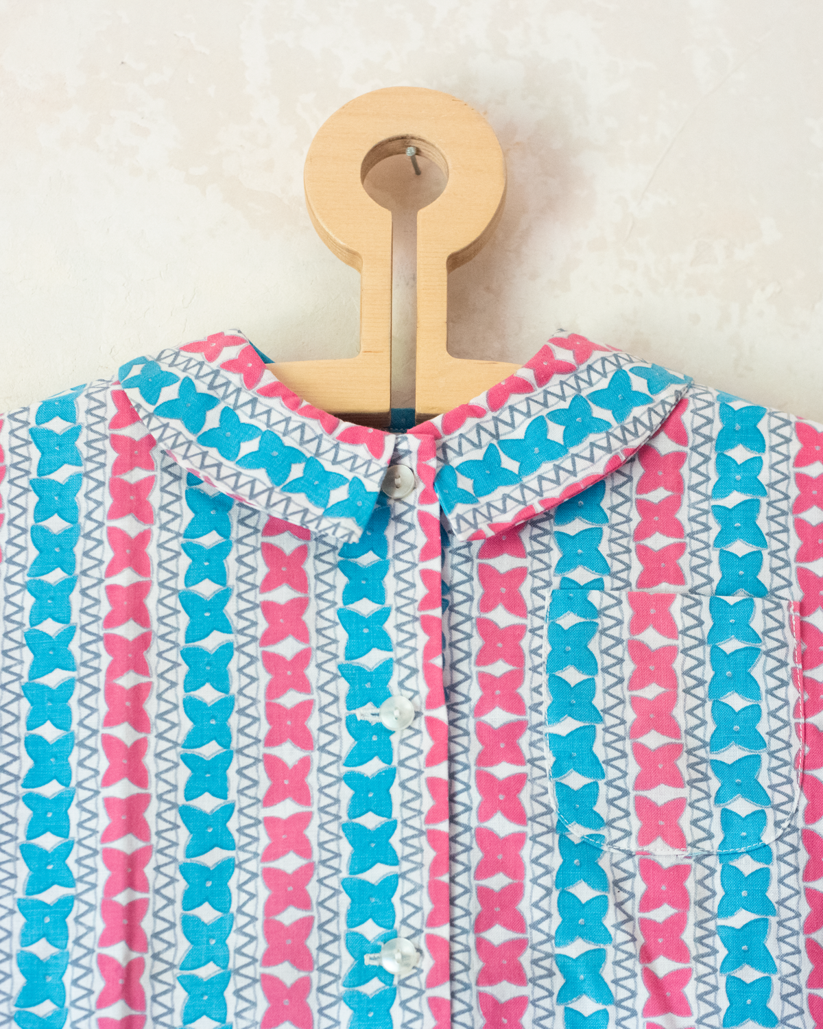 French floral dress | Deadstock from the seventies | 3-4 years