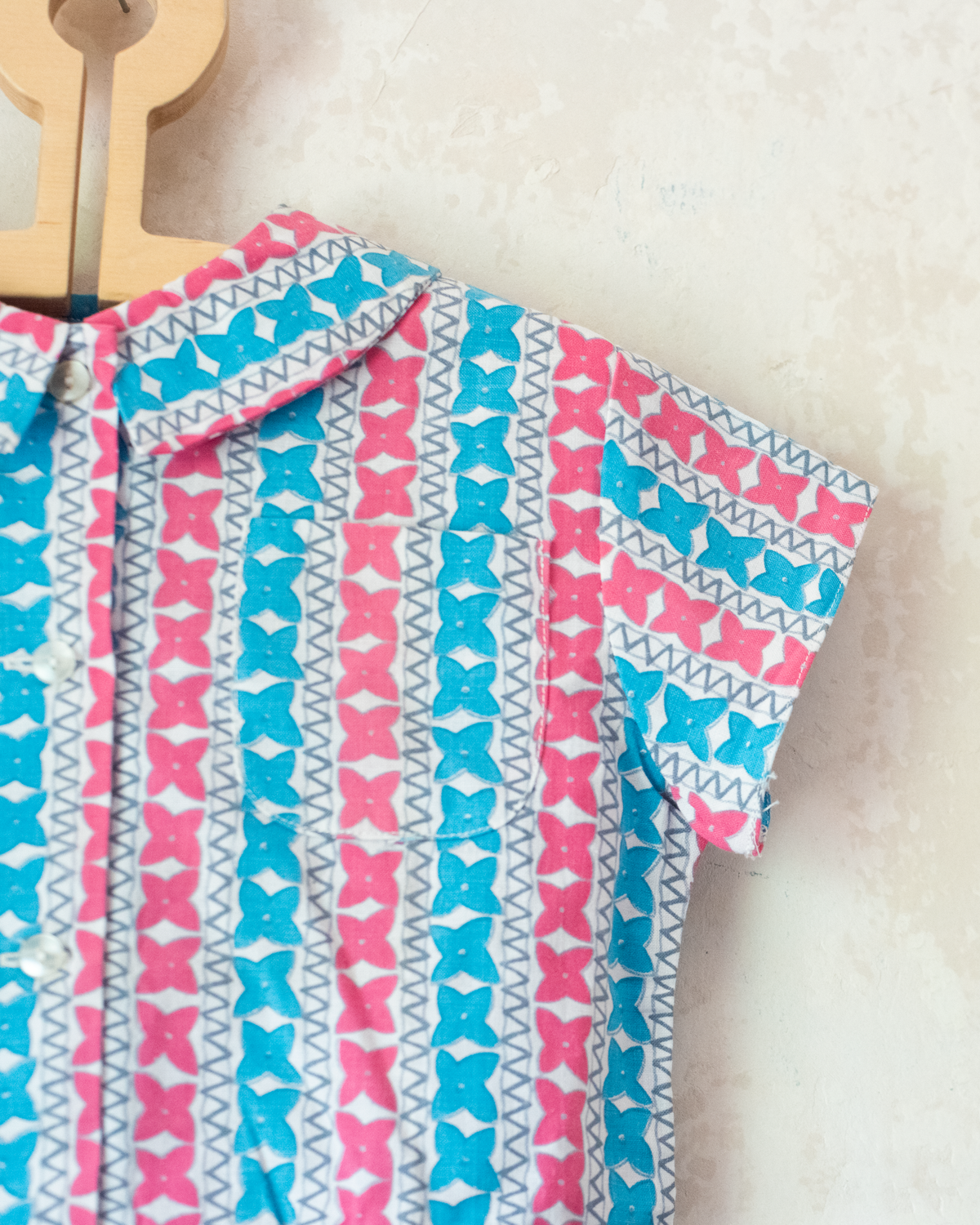 French floral dress | Deadstock from the seventies | 3-4 years
