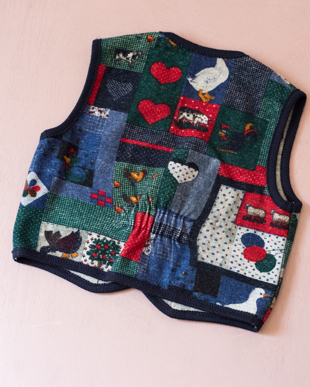 Woolen cardigan with patches and animals | 5-6 years