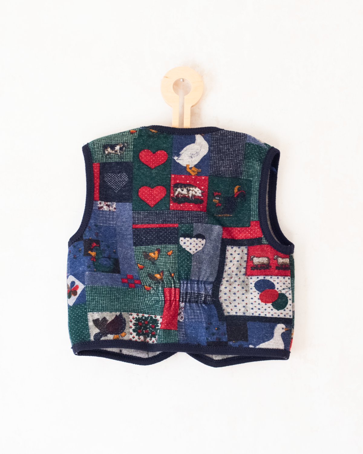 Woolen cardigan with patches and animals | 5-6 years