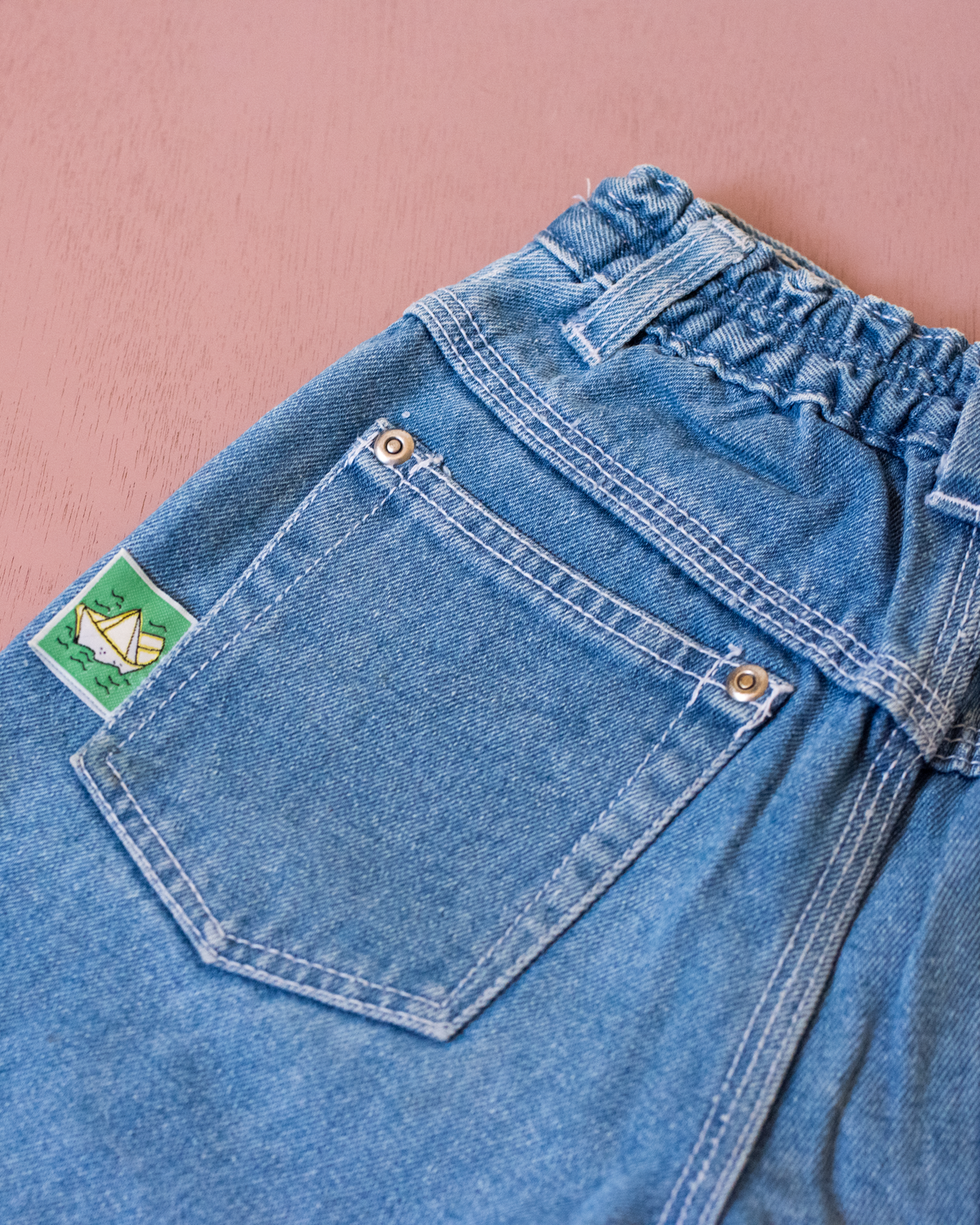 Bermuda jeans with summer patch | 4-5 years