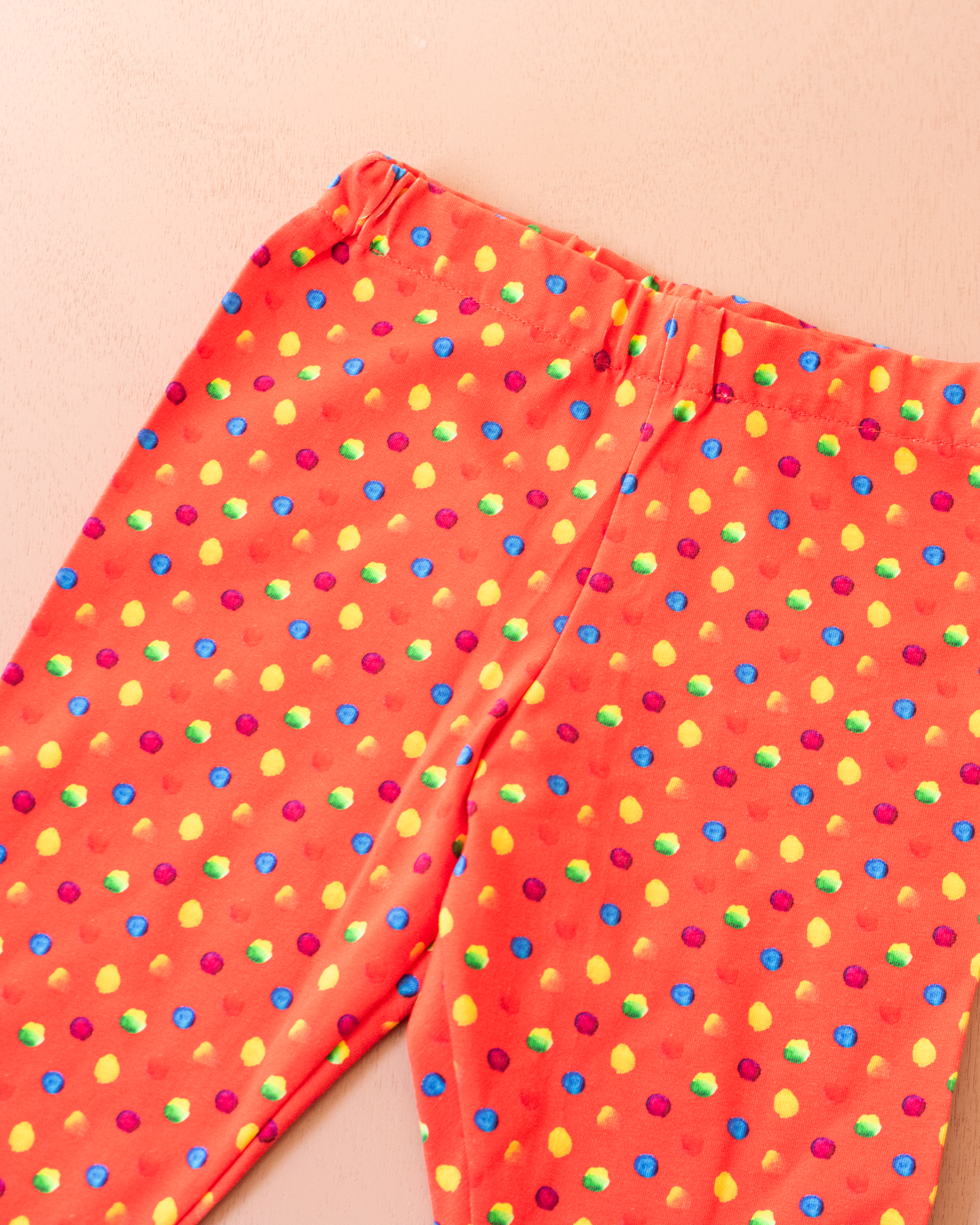 טייץ פדלפון אדום מנוקד | 5-6 שנים