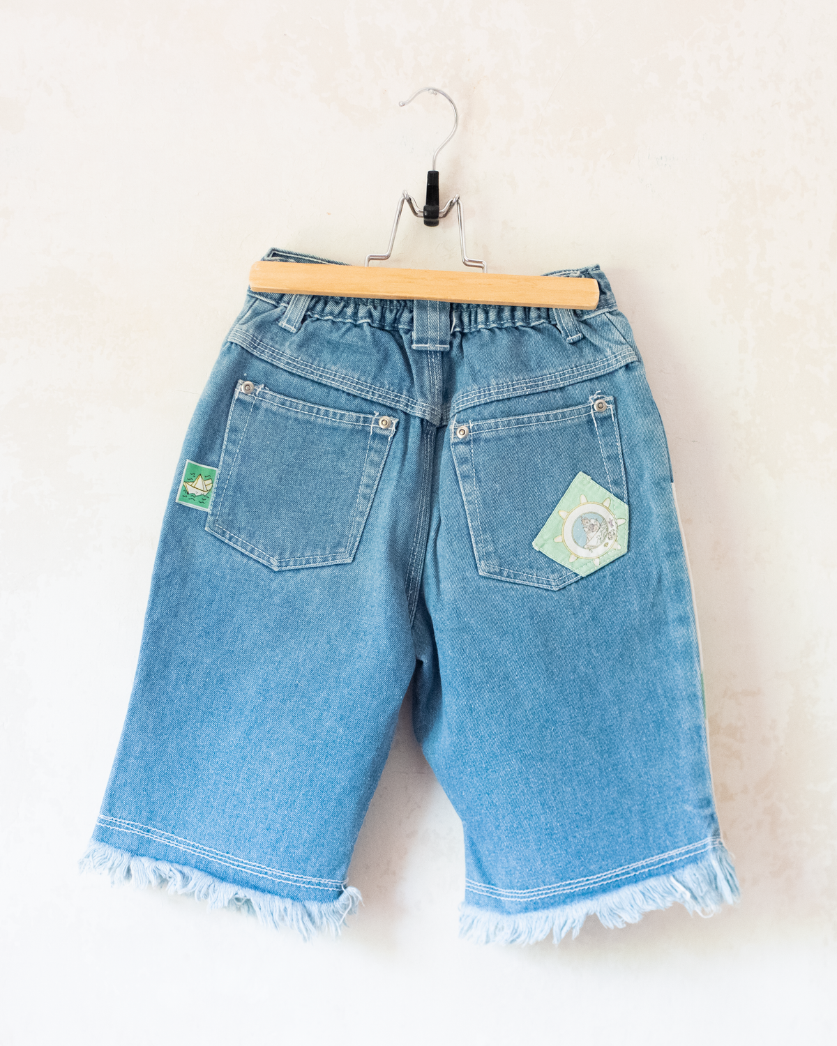 Bermuda jeans with summer patch | 4-5 years