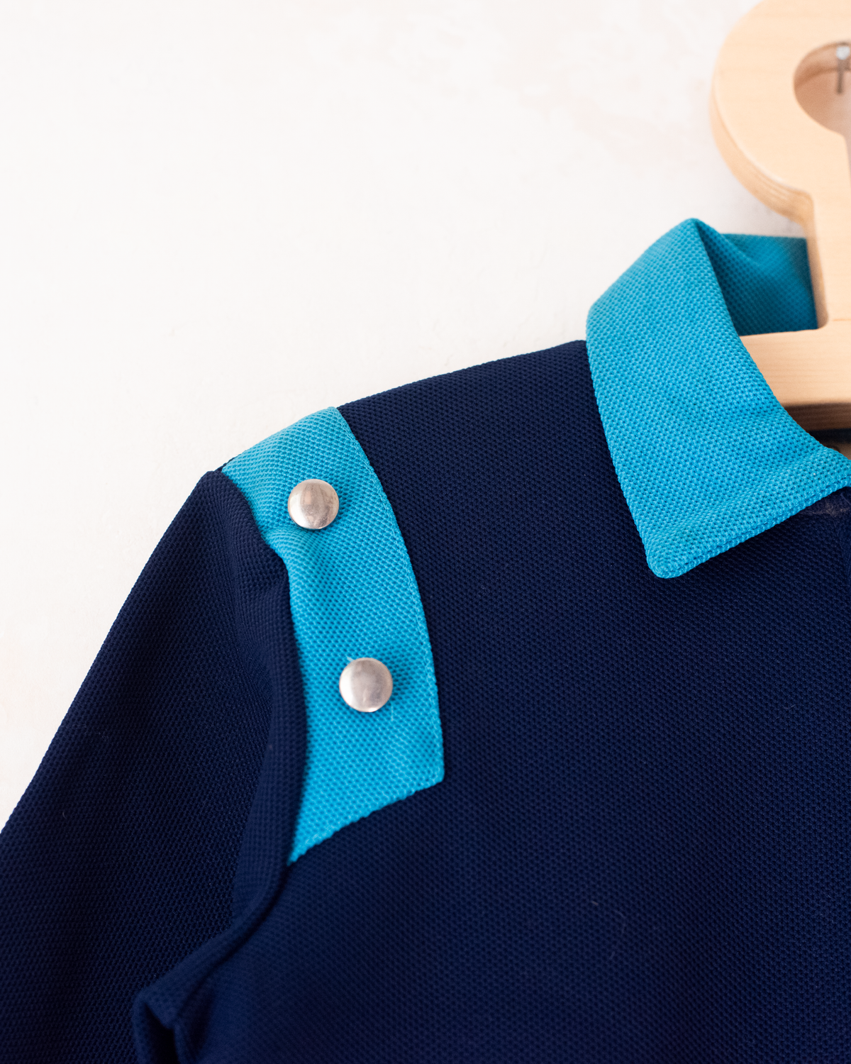 Blue shirt with a collar from the sixties | 5-6 years