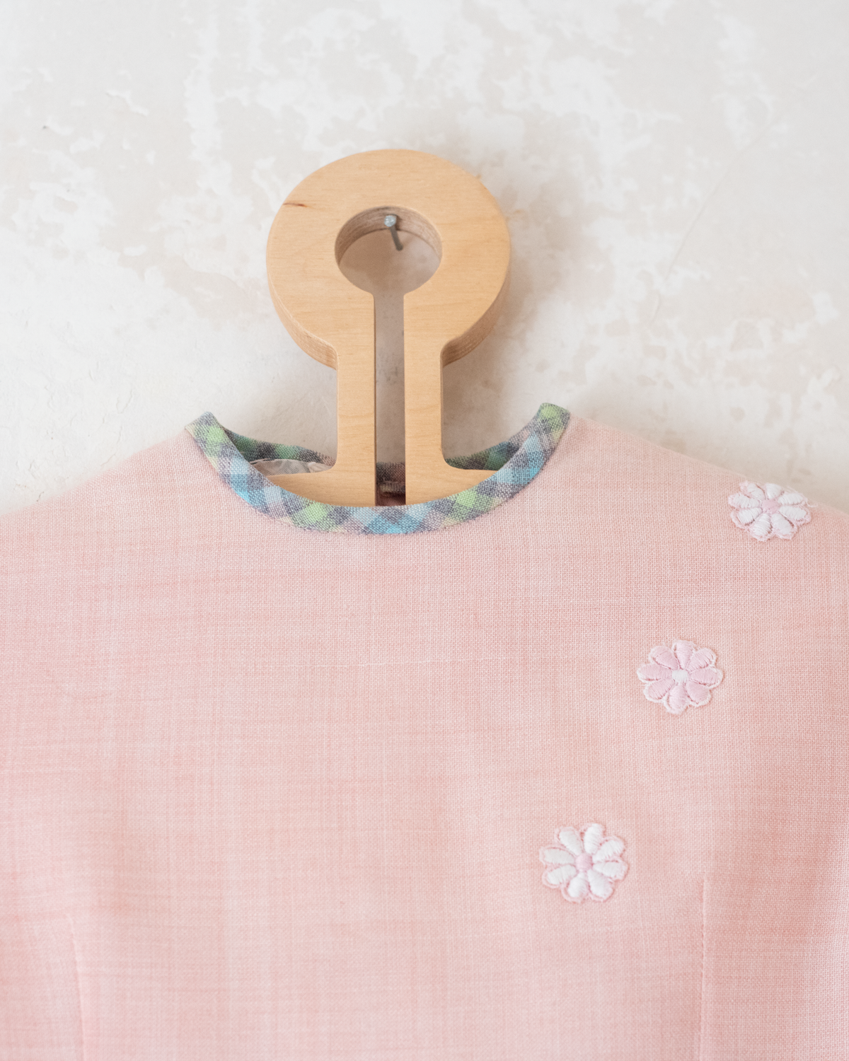 Pink dress with plaid fleece | 18-24 months