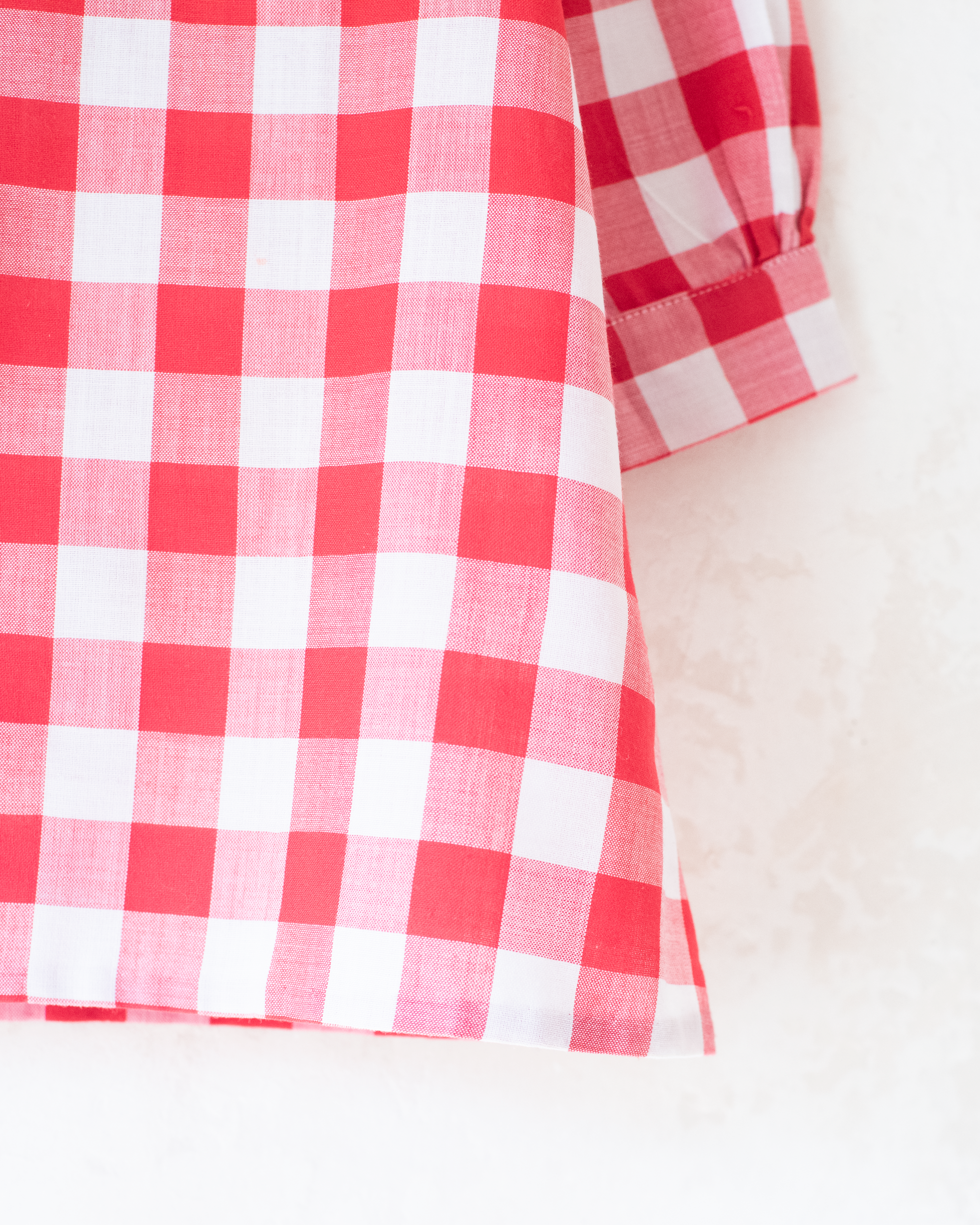 טוניקה משובצת כיס לב ופרח | 2-3 שנים