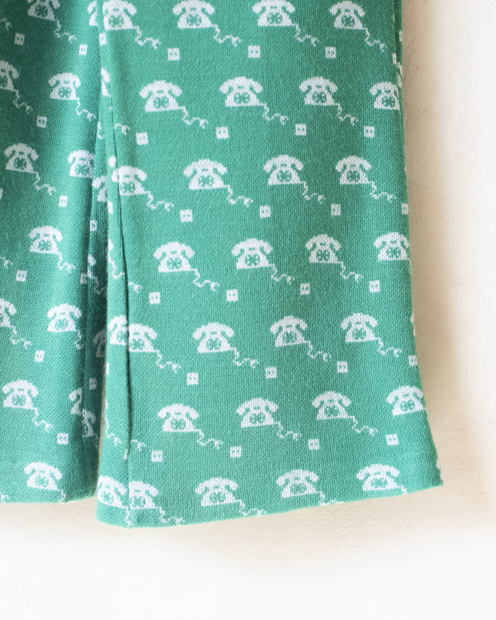 אוברול ירוק מהסבנטיז עם טלפון חוגה | 3-4 שנים