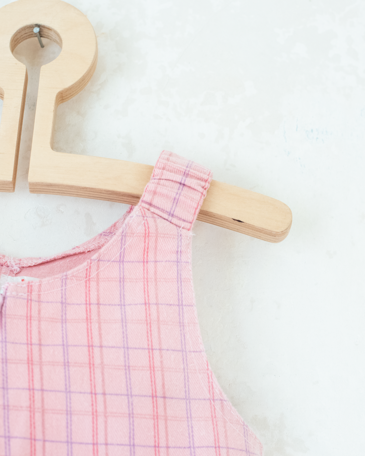 Pink checkered overalls | 4-5 years